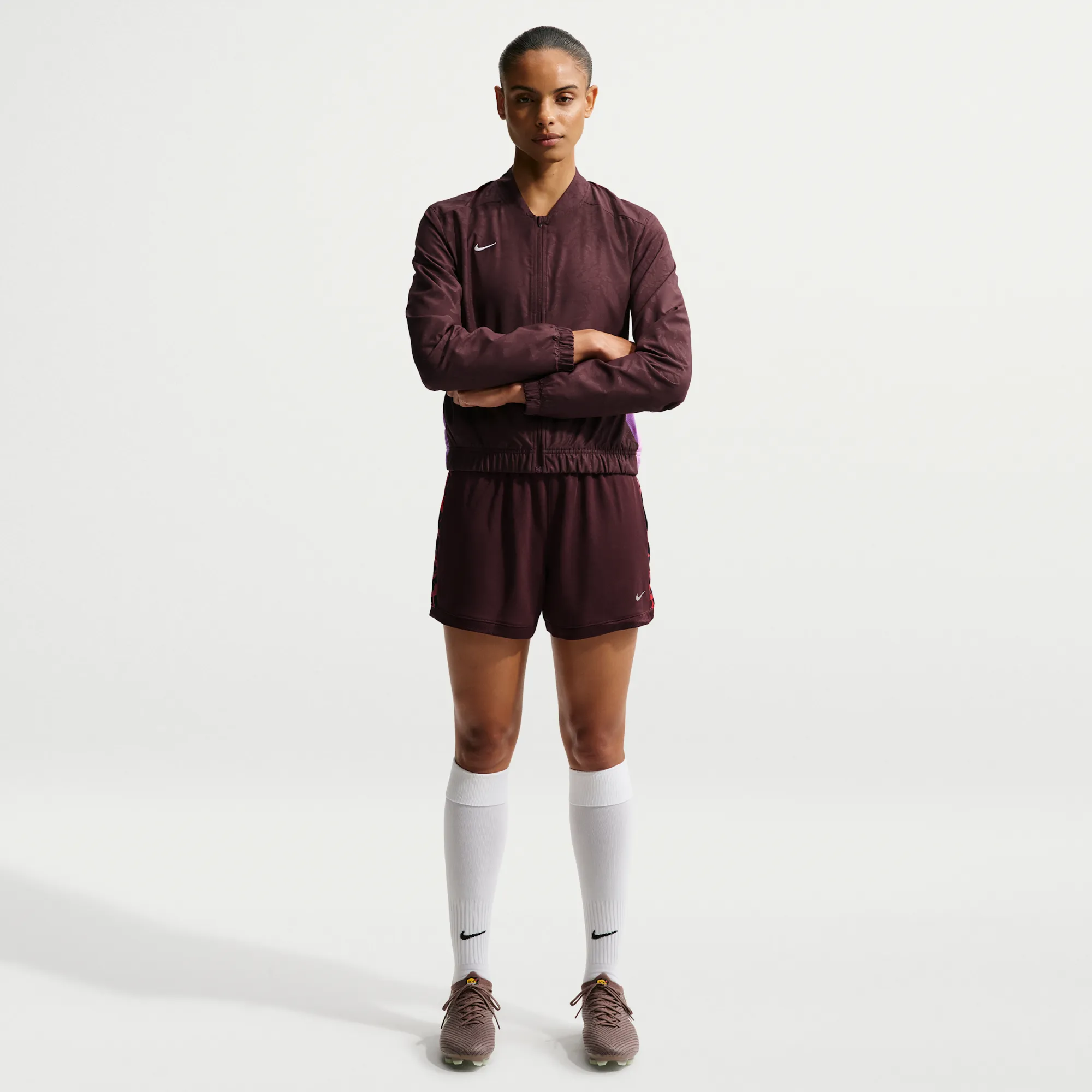 Nike United Academy Women's Dri-FIT Football Knit Shorts - Red - Polyester