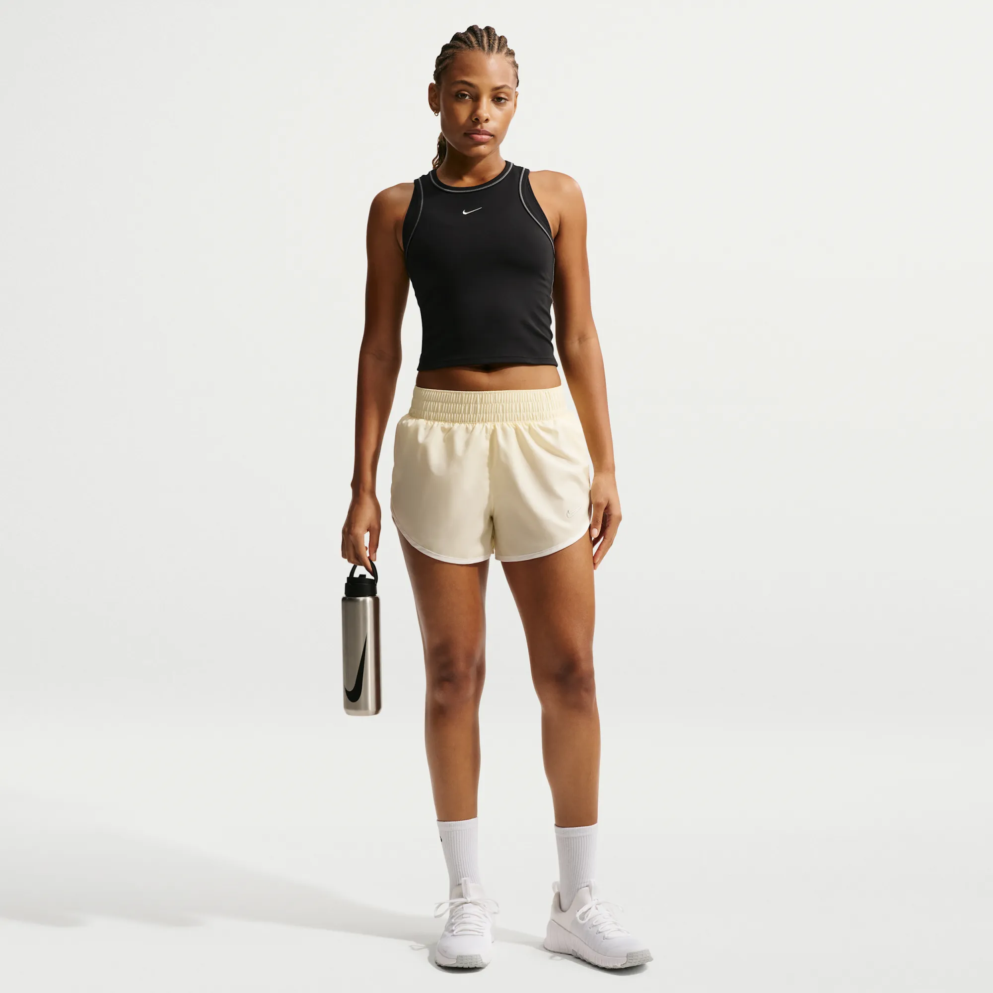 Nike One Women's Woven Brief-Lined Shorts - Brown - Polyester