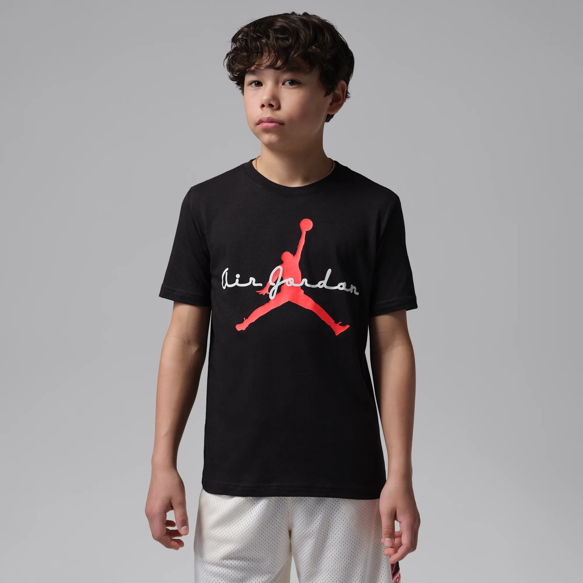 Nike Jordan Flight Essentials Older Kids' Script T-Shirt - Black