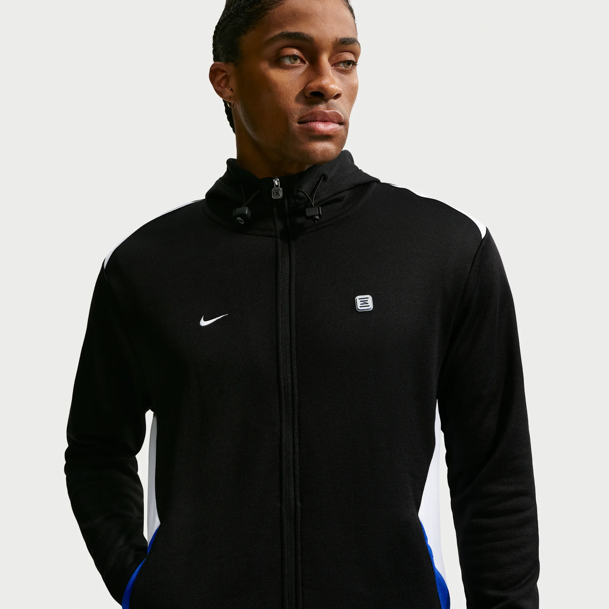 Nike Men's Hoodie - Black - Cotton/Nylon