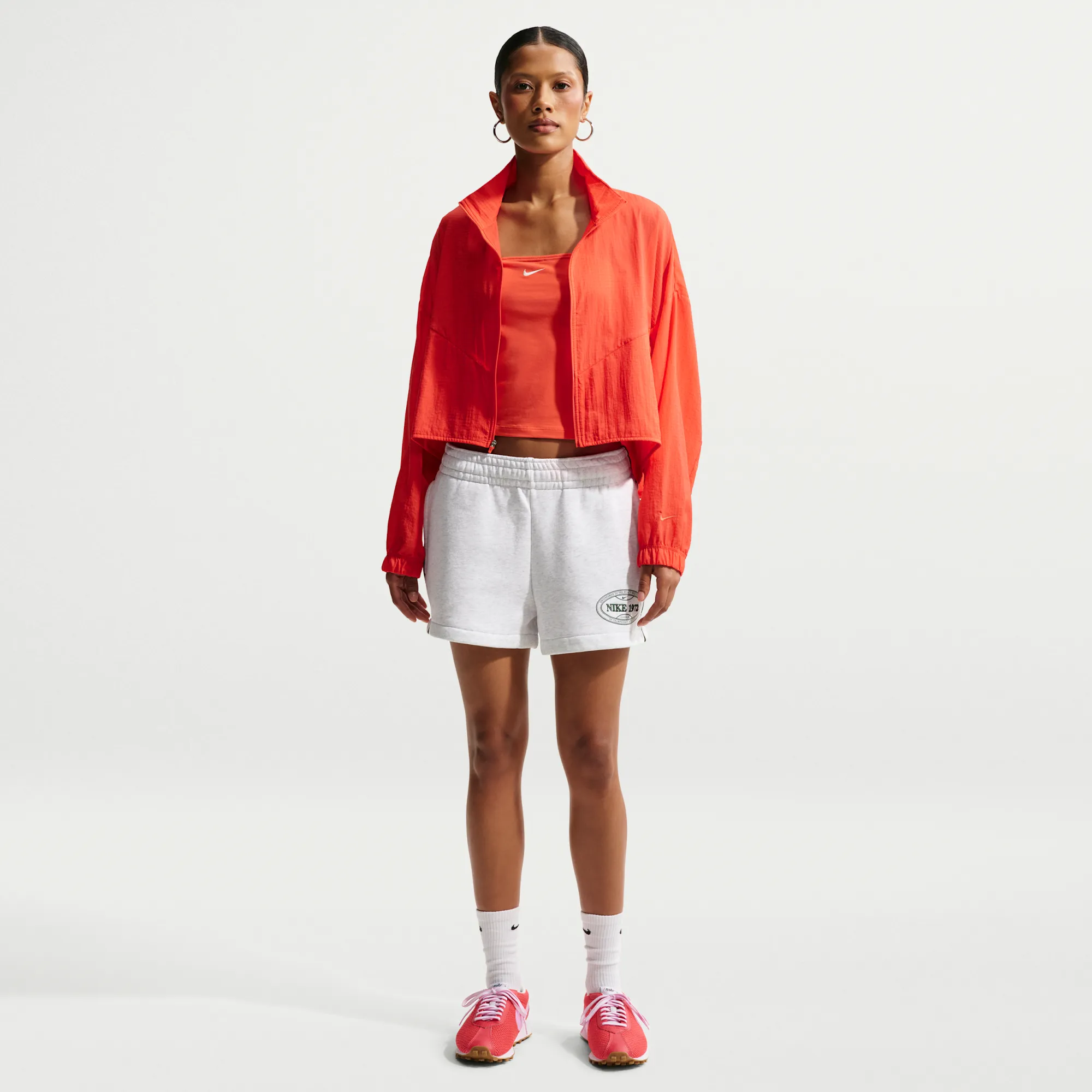 Nike Women's Fleece Shorts - Brown - Cotton/Polyester