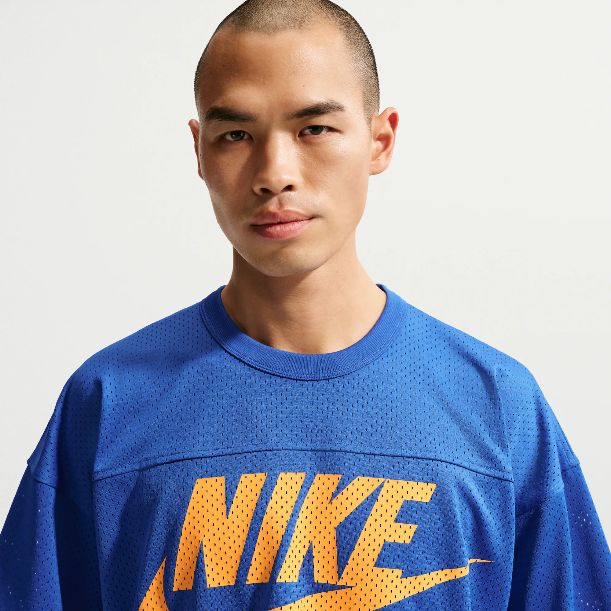 Nike SB Mesh Football Shirt Skate Top - Blue - Polyester