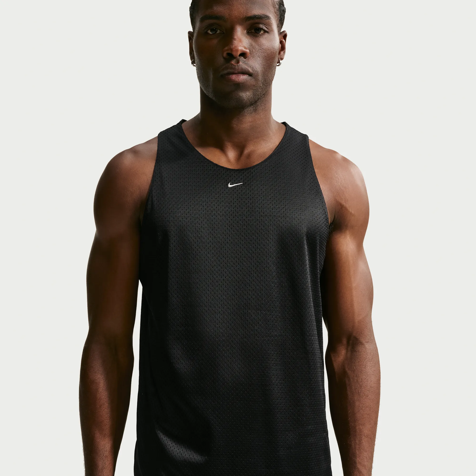 Nike Standard Issue Men's Practice Mesh Basketball Jersey - Black - Polyester