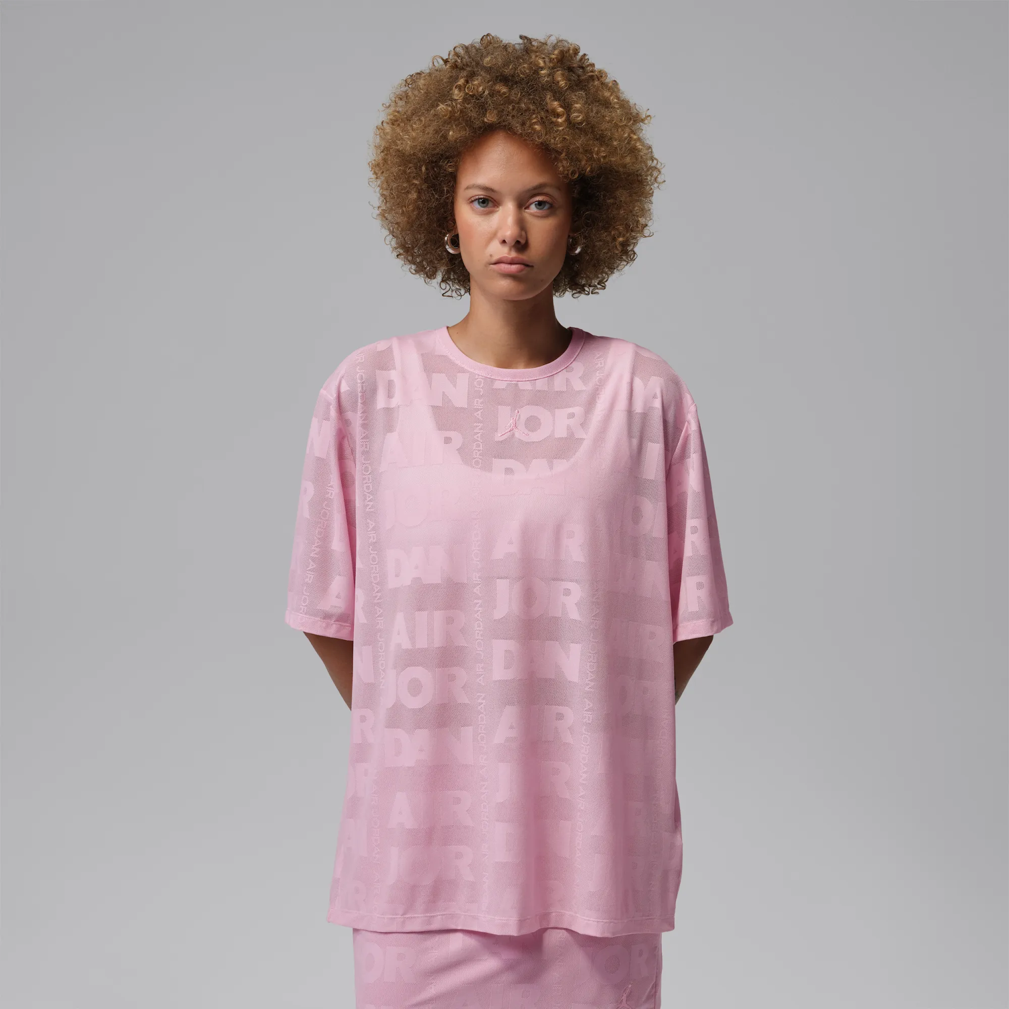 Nike Jordan Flight Women's Open Knit Top - Pink - Nylon