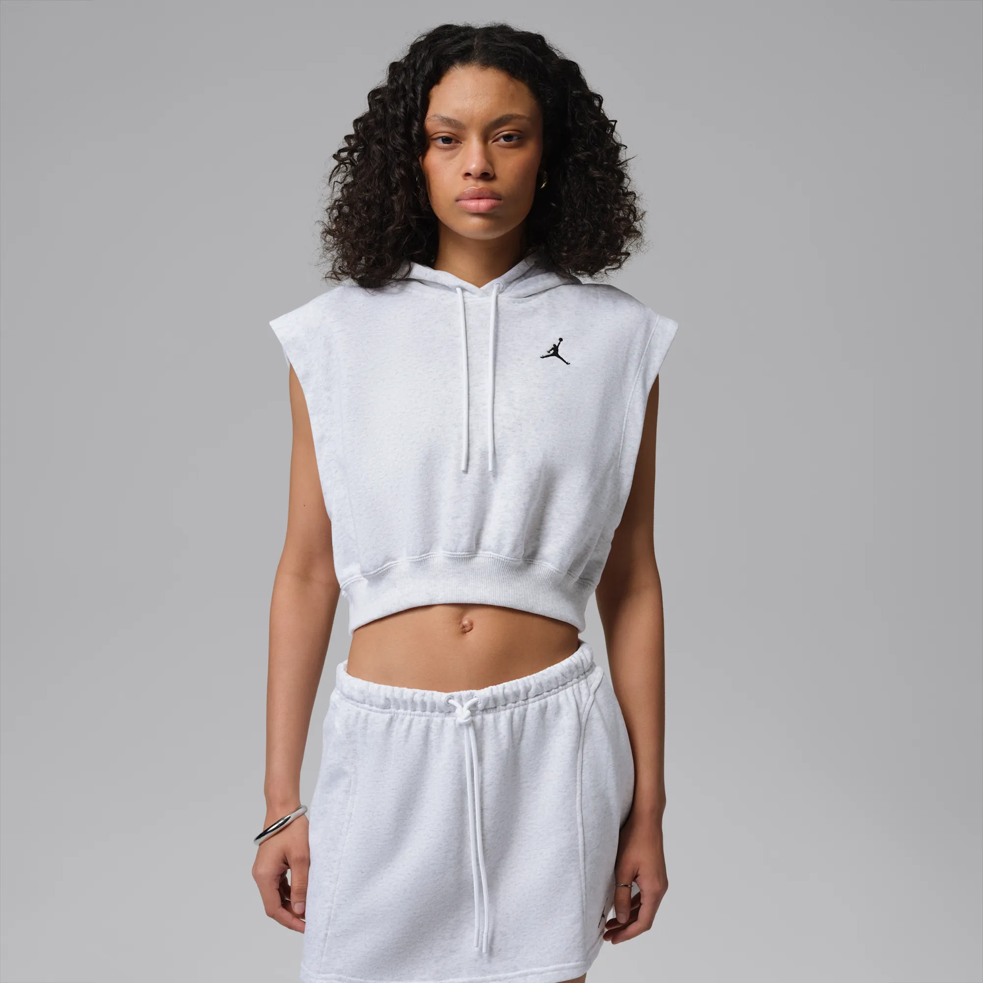 Nike Jordan Brooklyn Fleece Women's French Terry Top - Brown - Cotton/Polyester