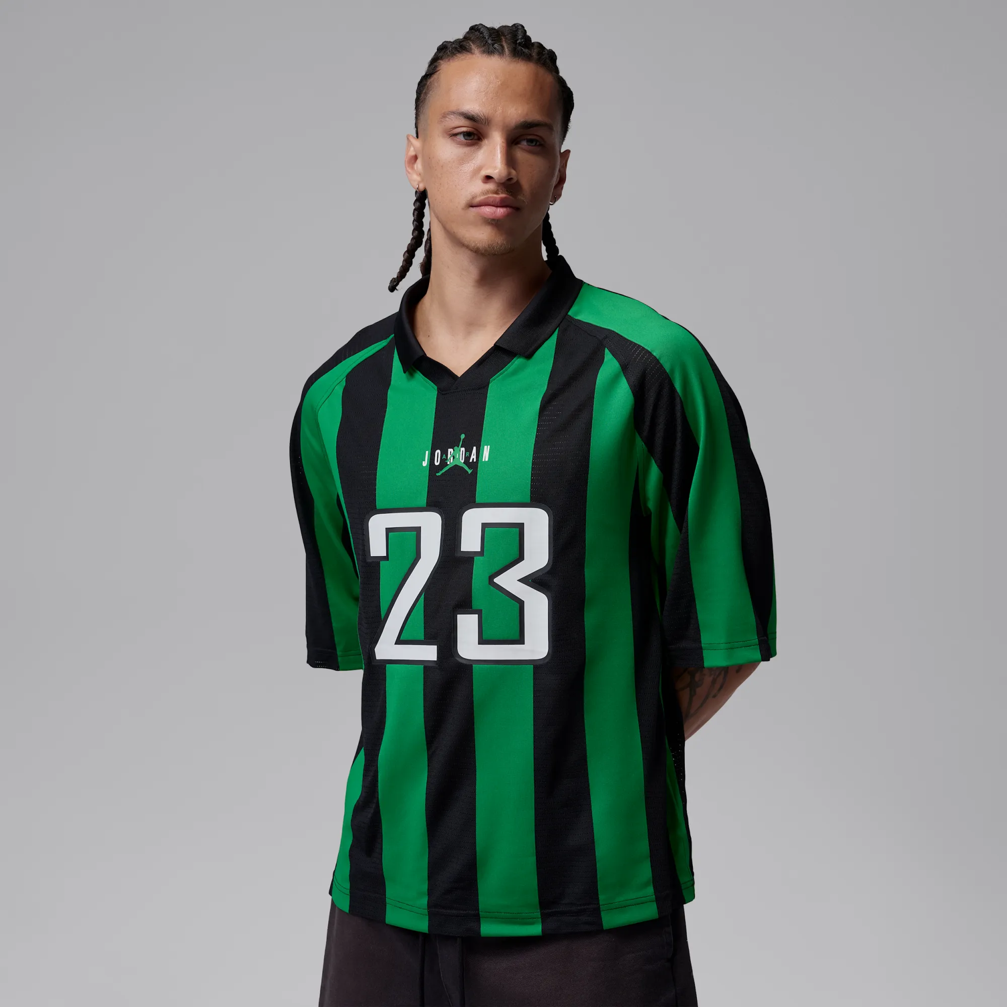 Nike Jordan Brooklyn Men's Terrace Top - Green - Polyester