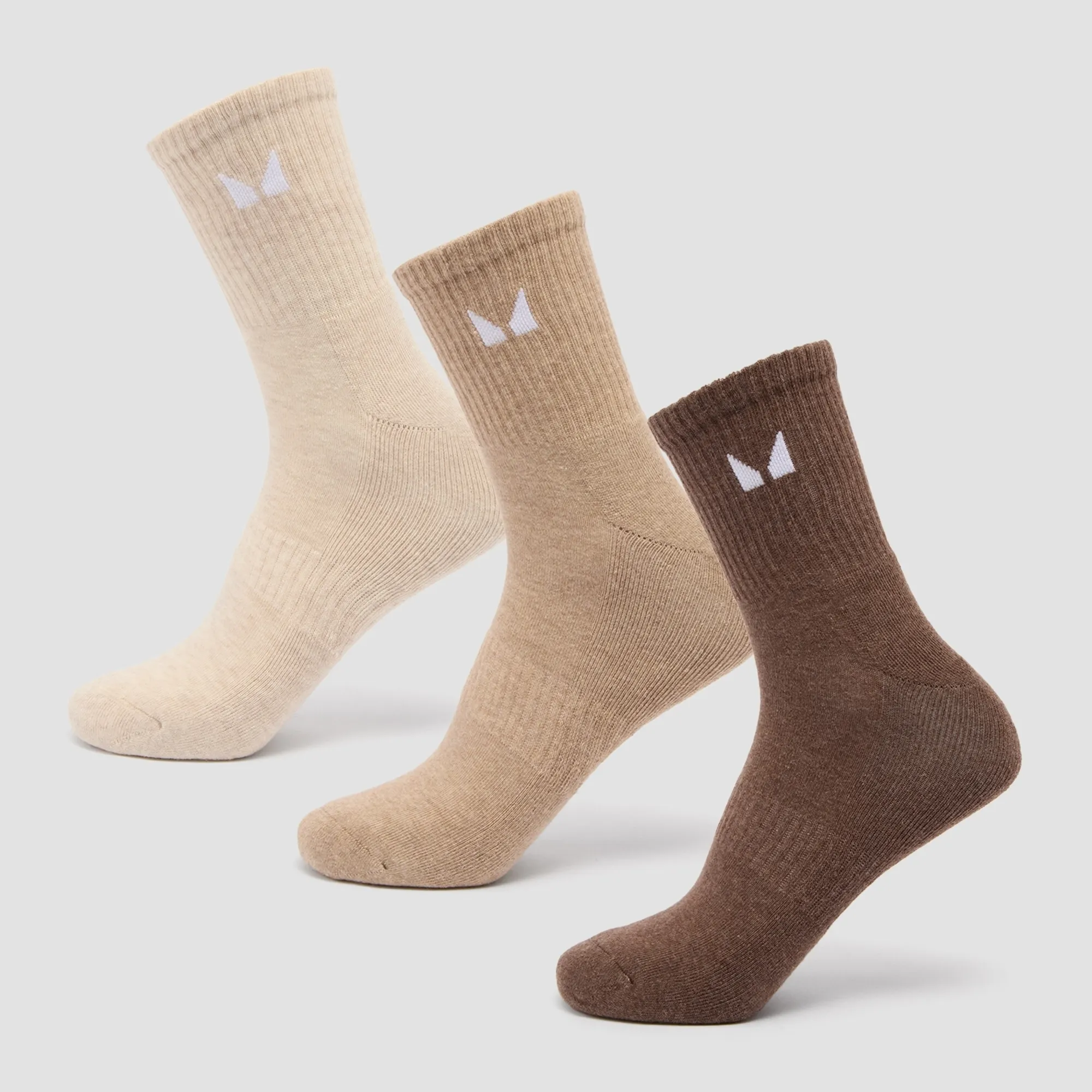 MP Unisex Crew Socks (3 Pack) - Neutral - UK 9-11