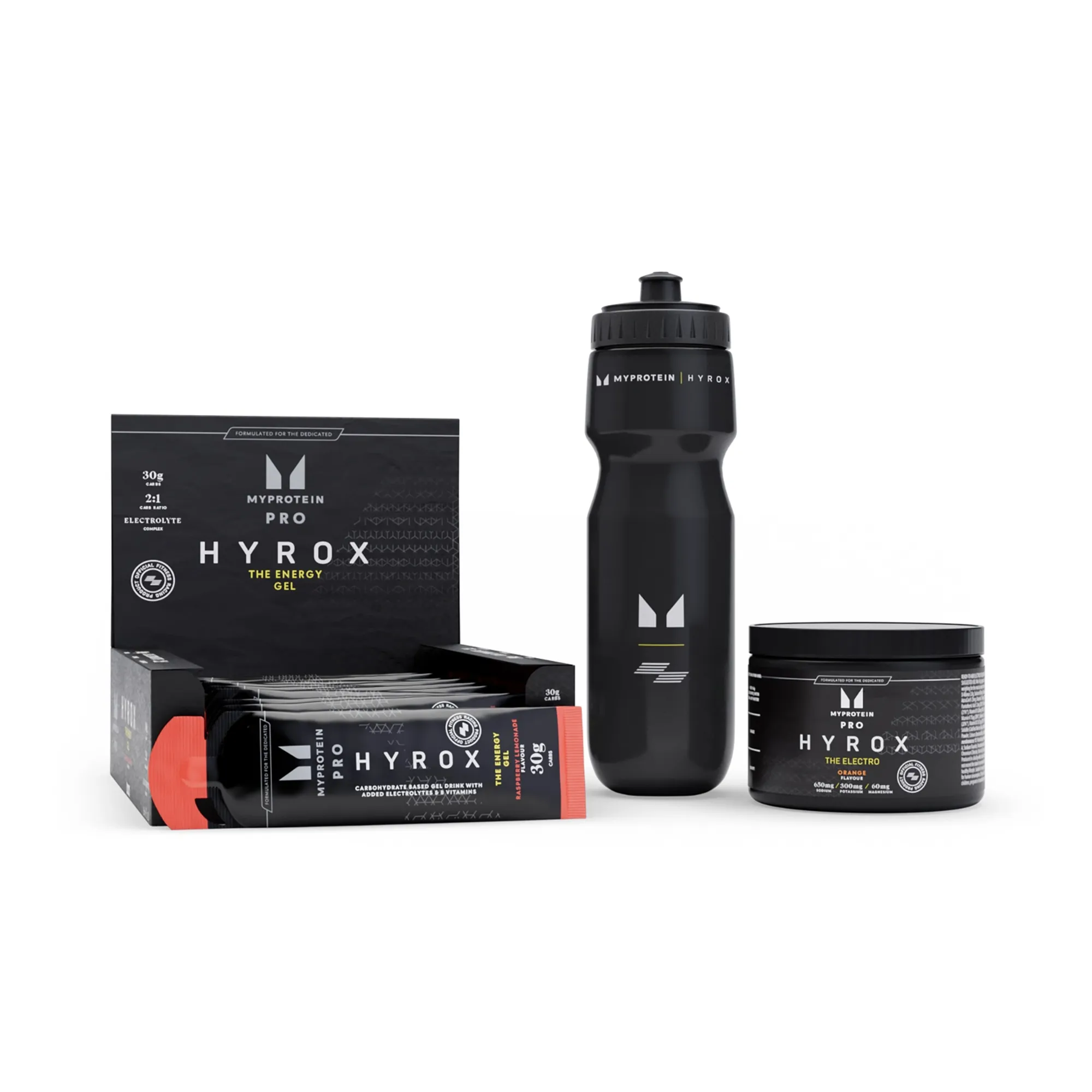 Running Kit - THE Energy - Raspberry Lemonade - THE Electro - Orange - Hyrox Sports Water Bottle