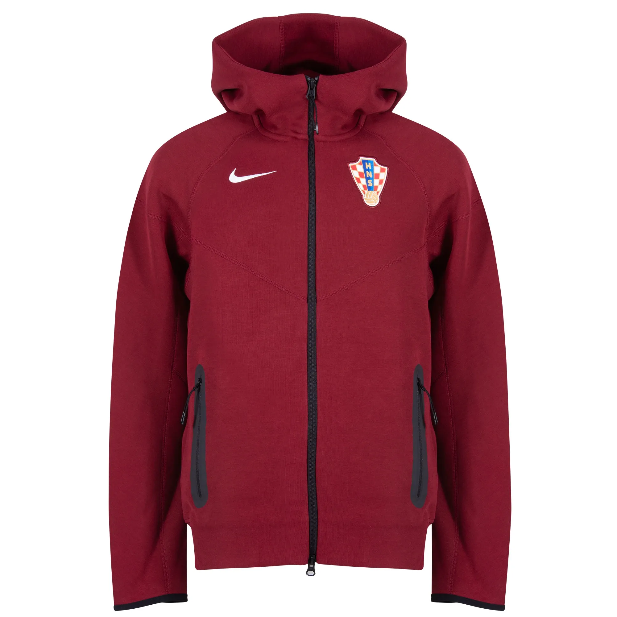 2026 Croatia Tech Fleece FZ WR Hoodie - Dark Red