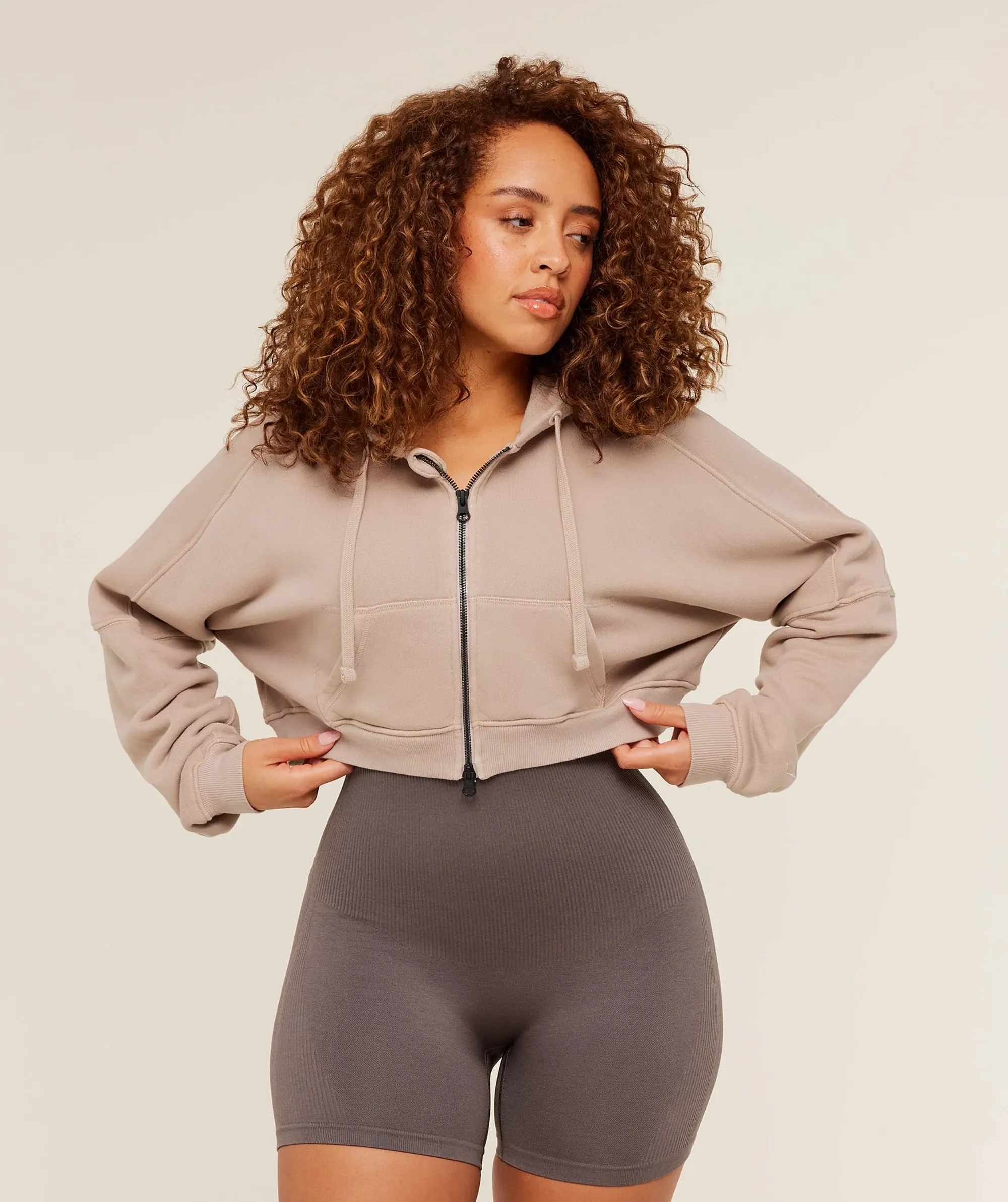 Gymshark Pump Zip Through Hoodie - GS Dusk Pink/WASH