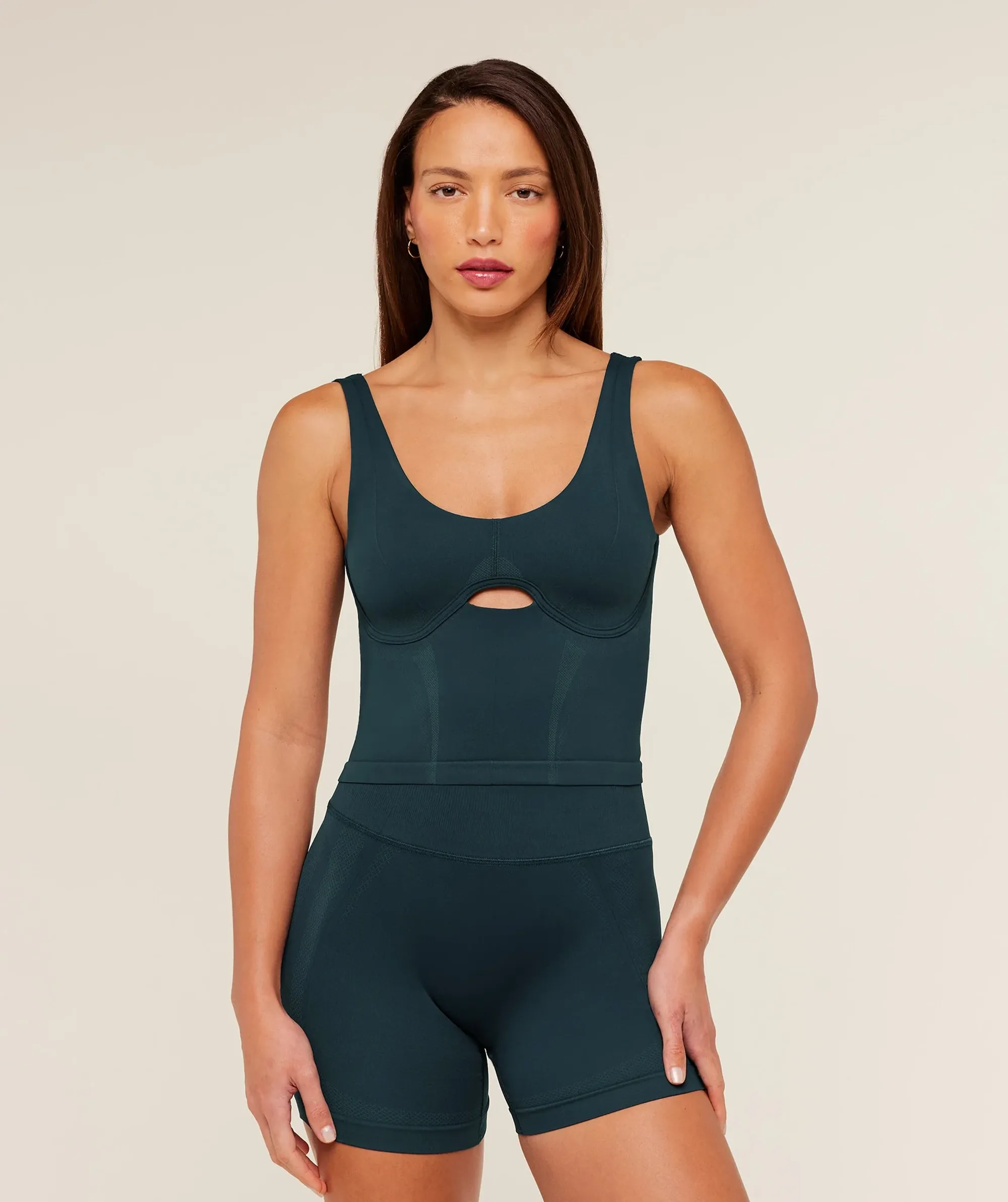 Gymshark Weekend Seamless Tank Top -  Deep Petrol Blue /  Stealth Blue