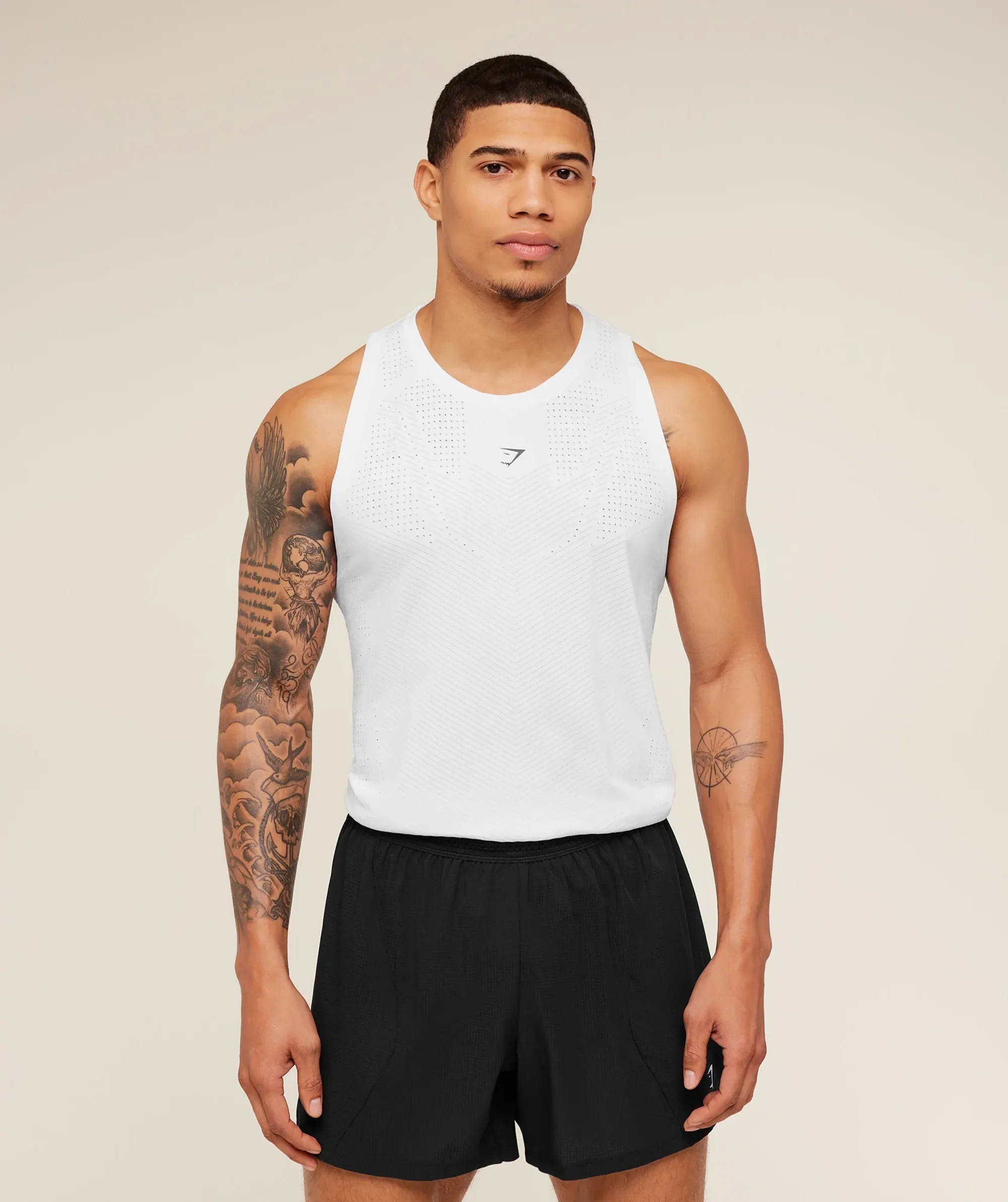 Gymshark Seamless Running Tank - GS White