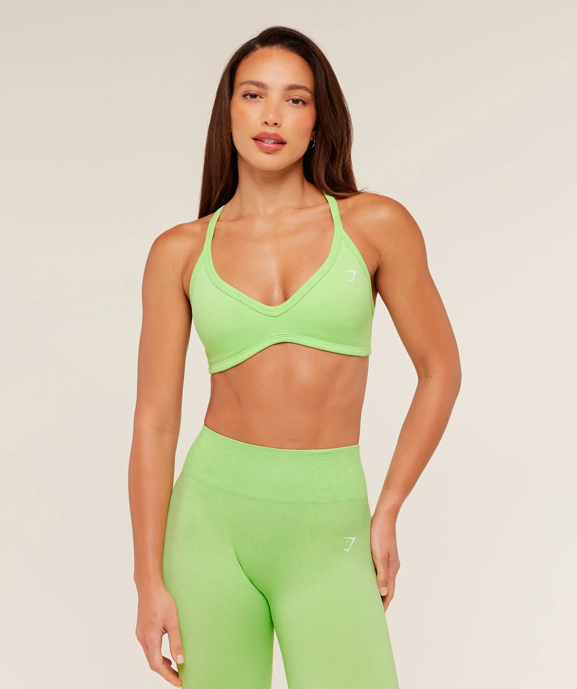 Gymshark Adapt Animal X Whitney Sports Bra - Energy Gelato Green /  Sorbet Yellow