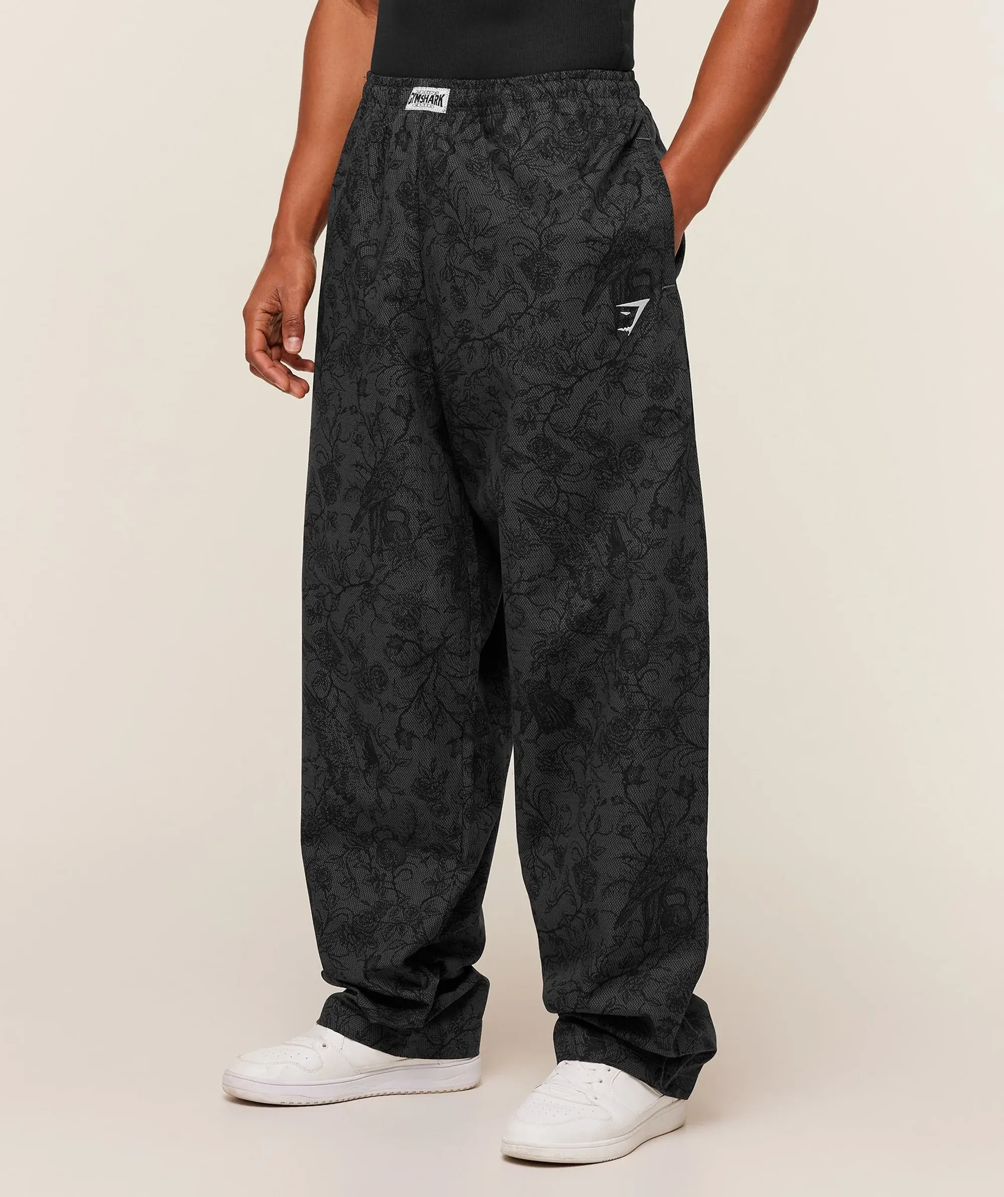 Gymshark Straight Leg Pumper Pants - Black/Grey