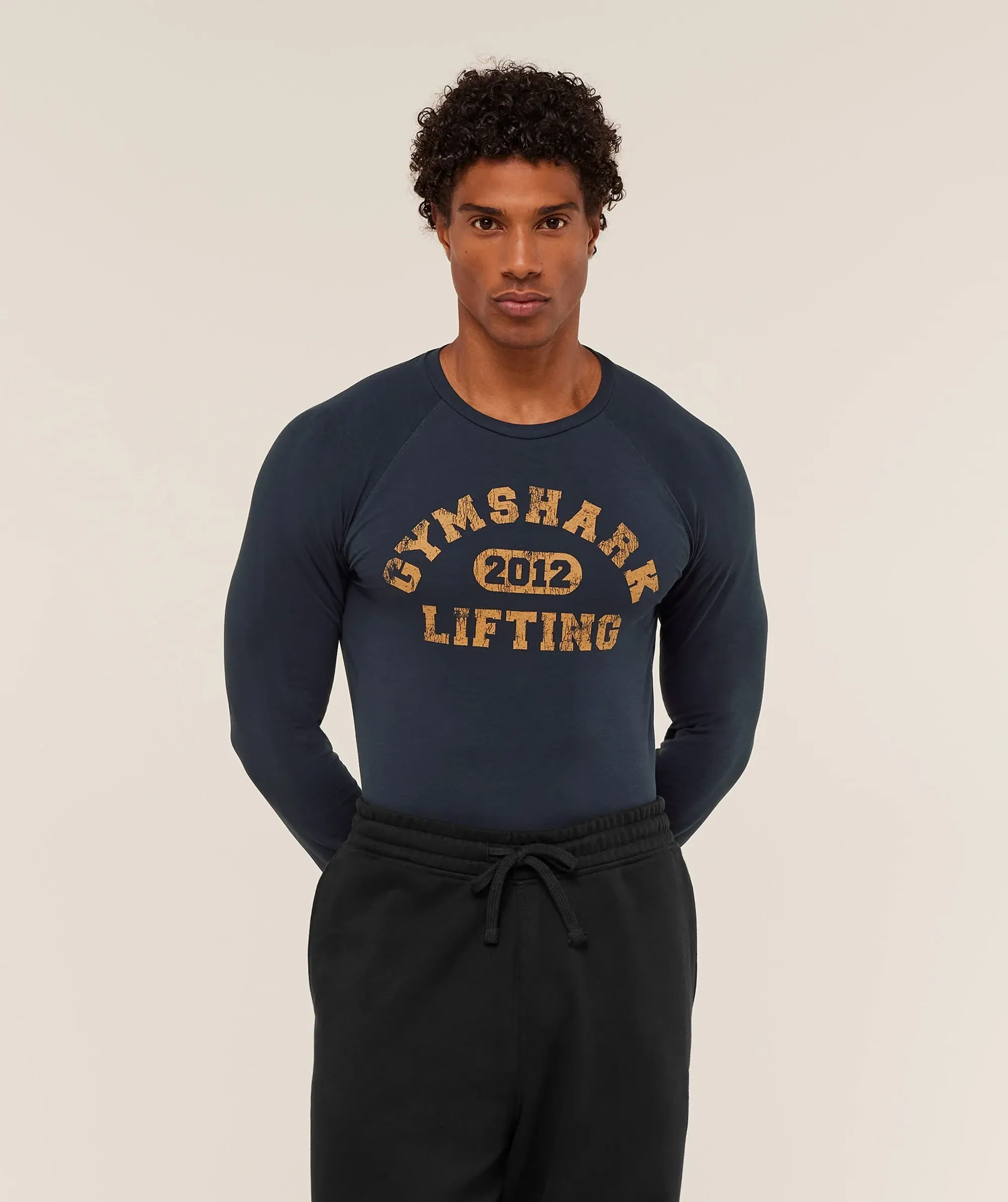 Gymshark  Lifting Long Sleeve T-Shirt - Heavy Blue