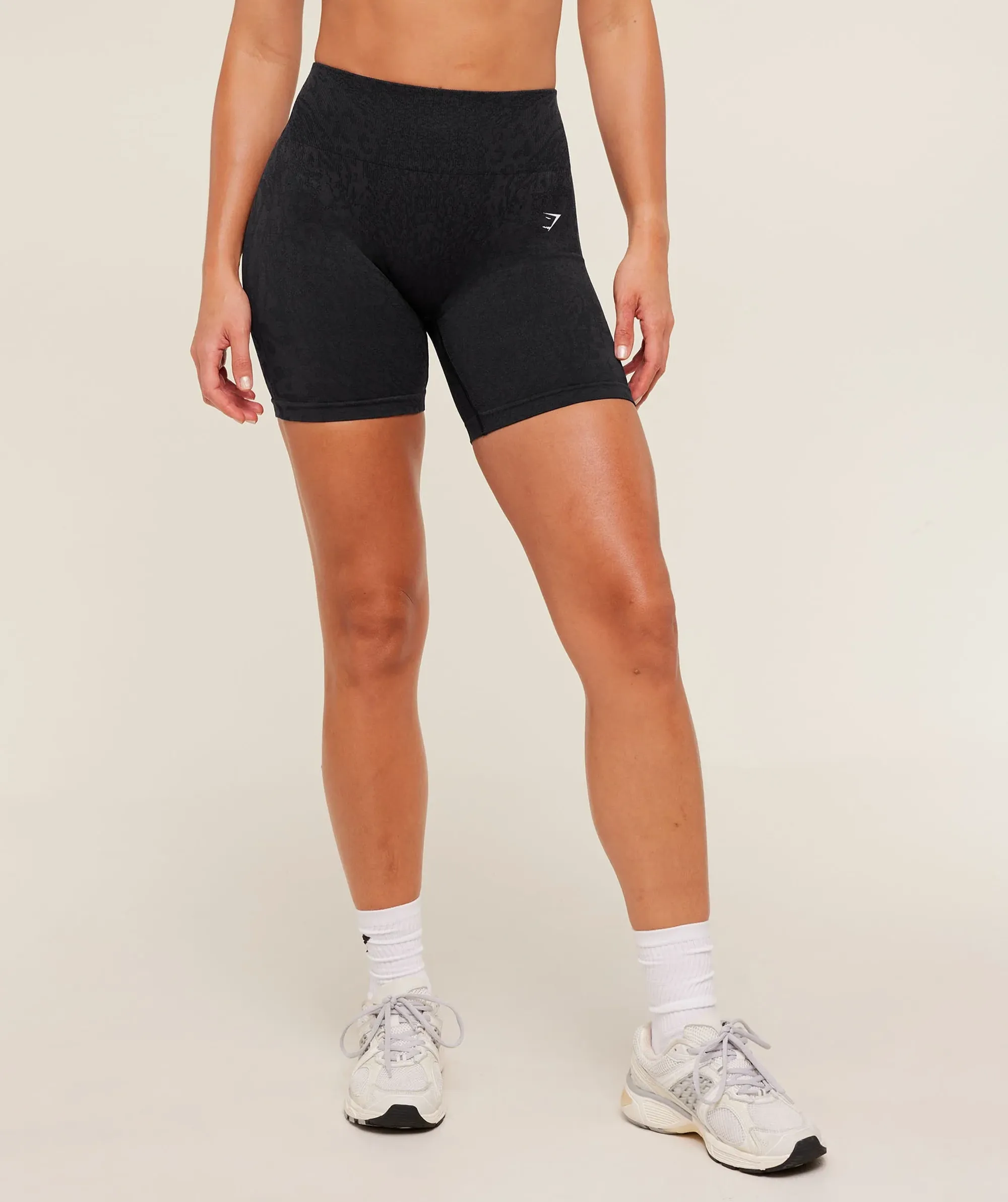 Gymshark Adapt Animal X Whitney Shorts - Black /  Asphalt Grey