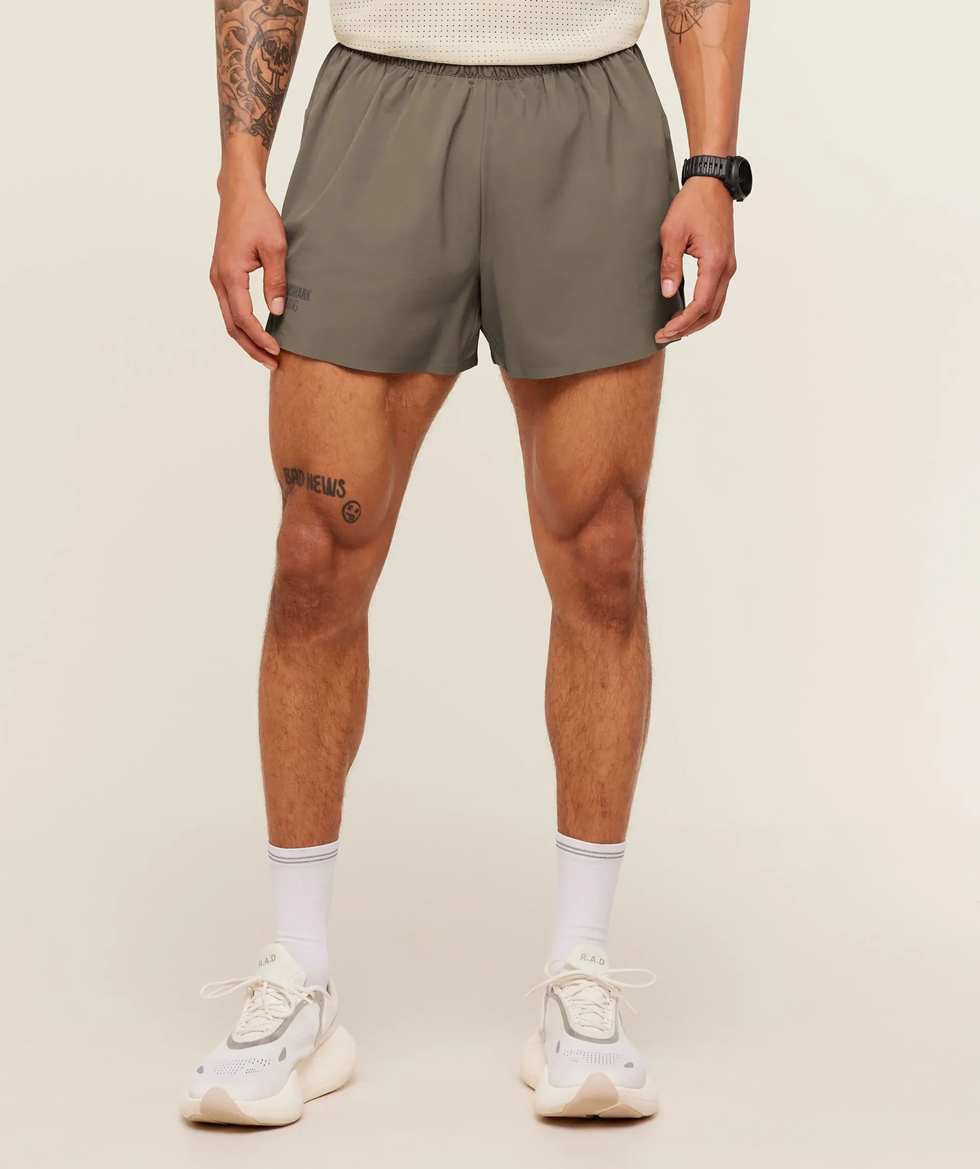 Gymshark Running Elite 5" Shorts - Camo Brown