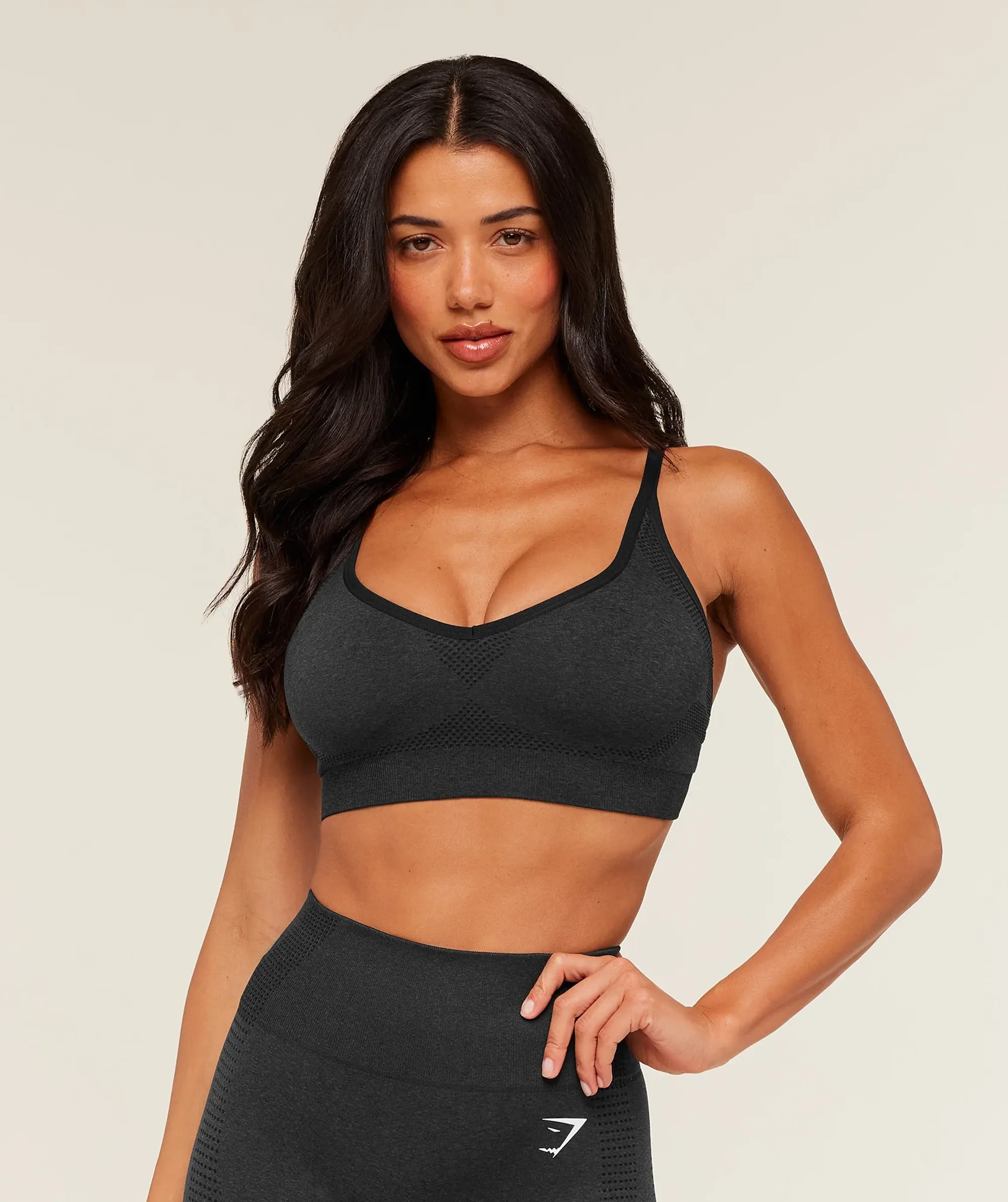 Gymshark Vital Sports Bra - Black Marl