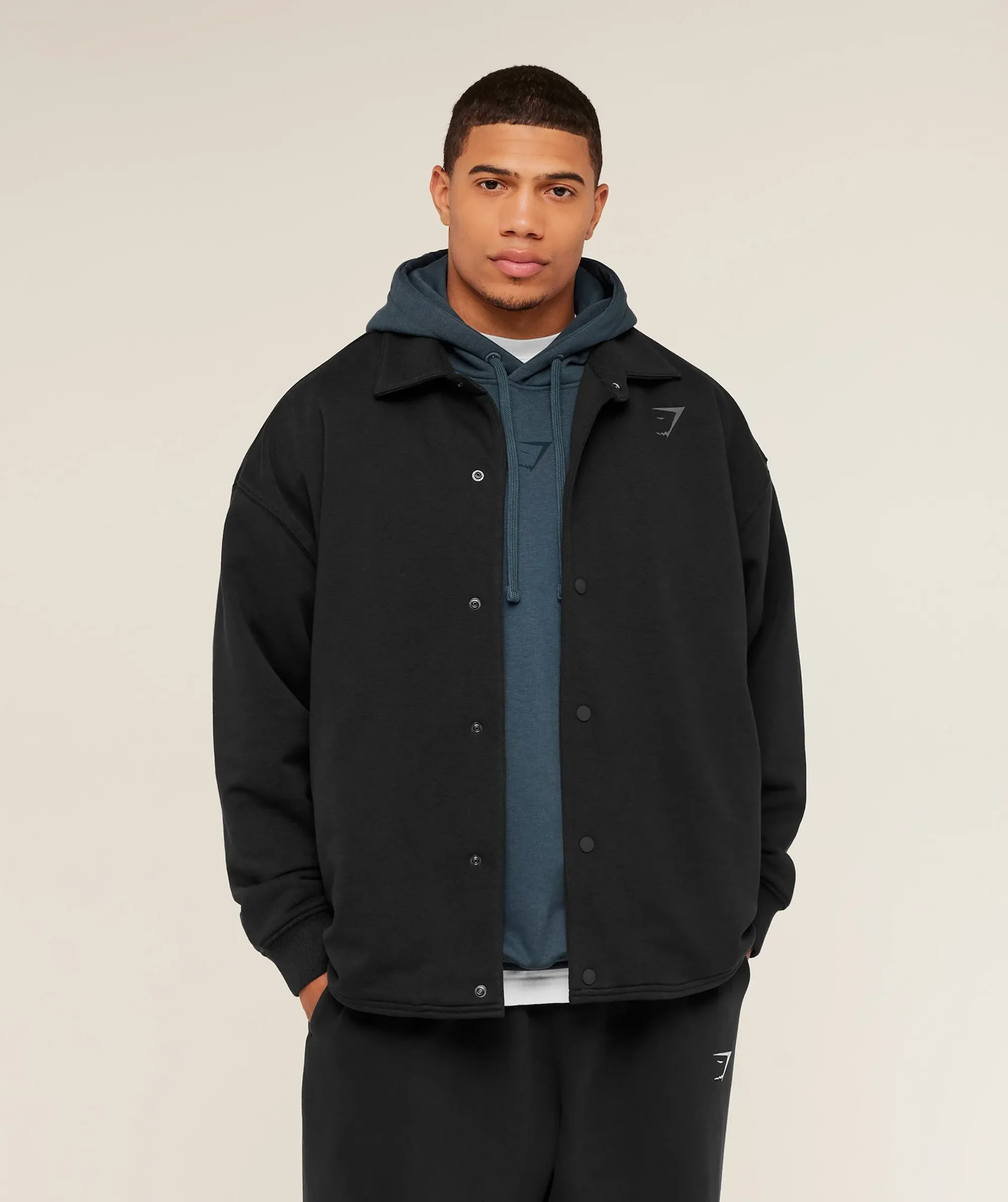 Gymshark Power Coach Jacket - GS Black/GS Asphalt Grey