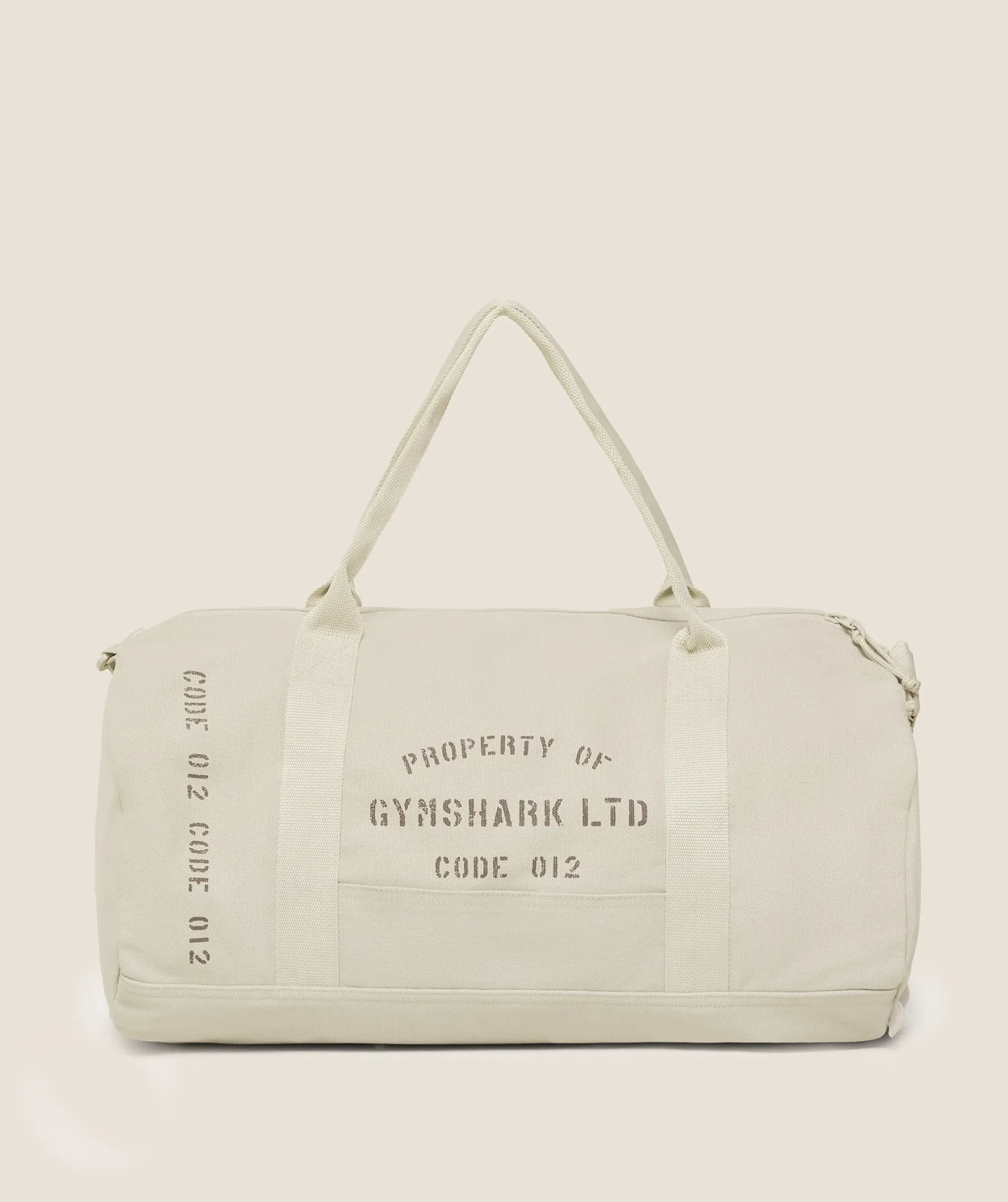 Gymshark Graphic Duffle Bag - Pebble Grey
