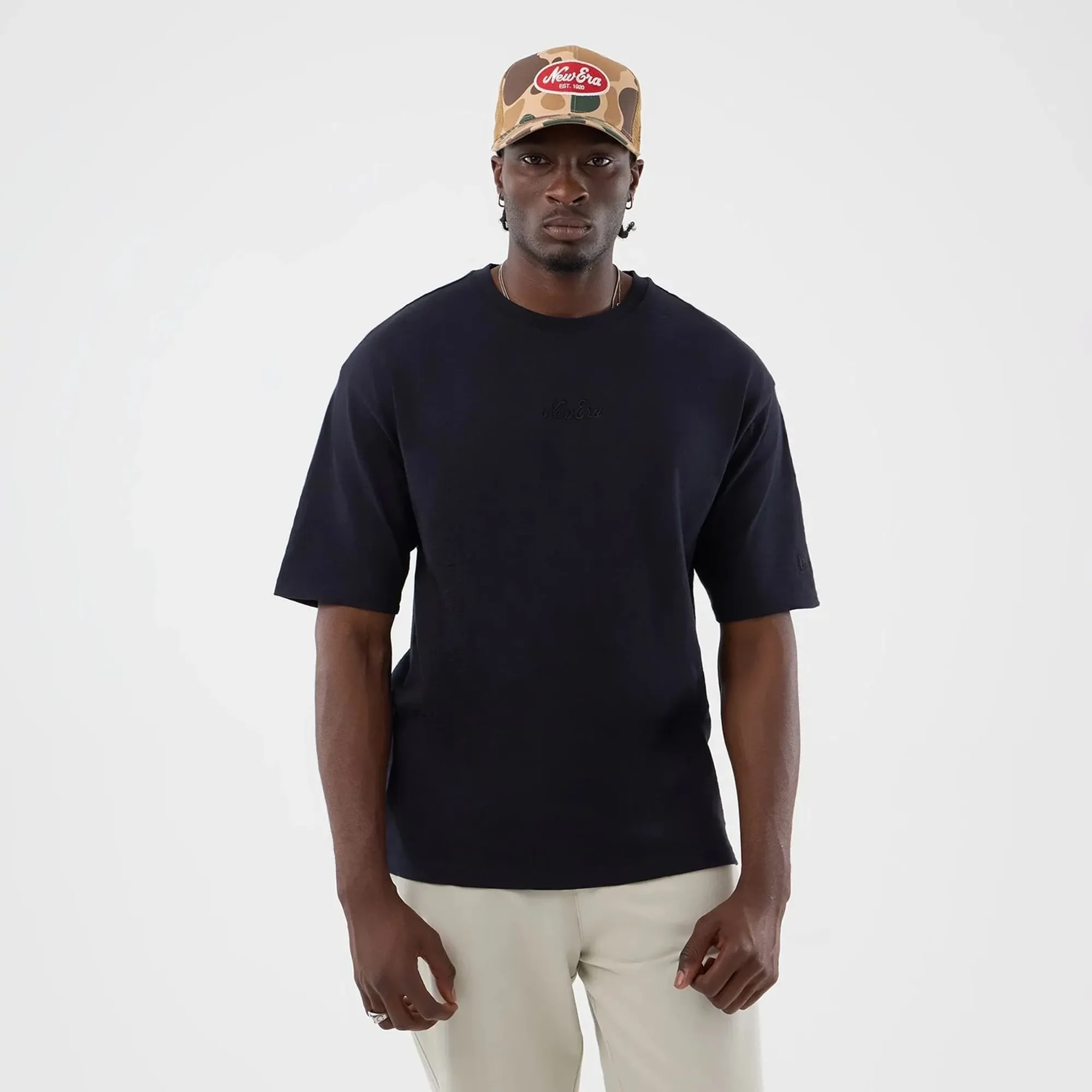 New Era Slub Navy Oversized T-Shirt adult unisex