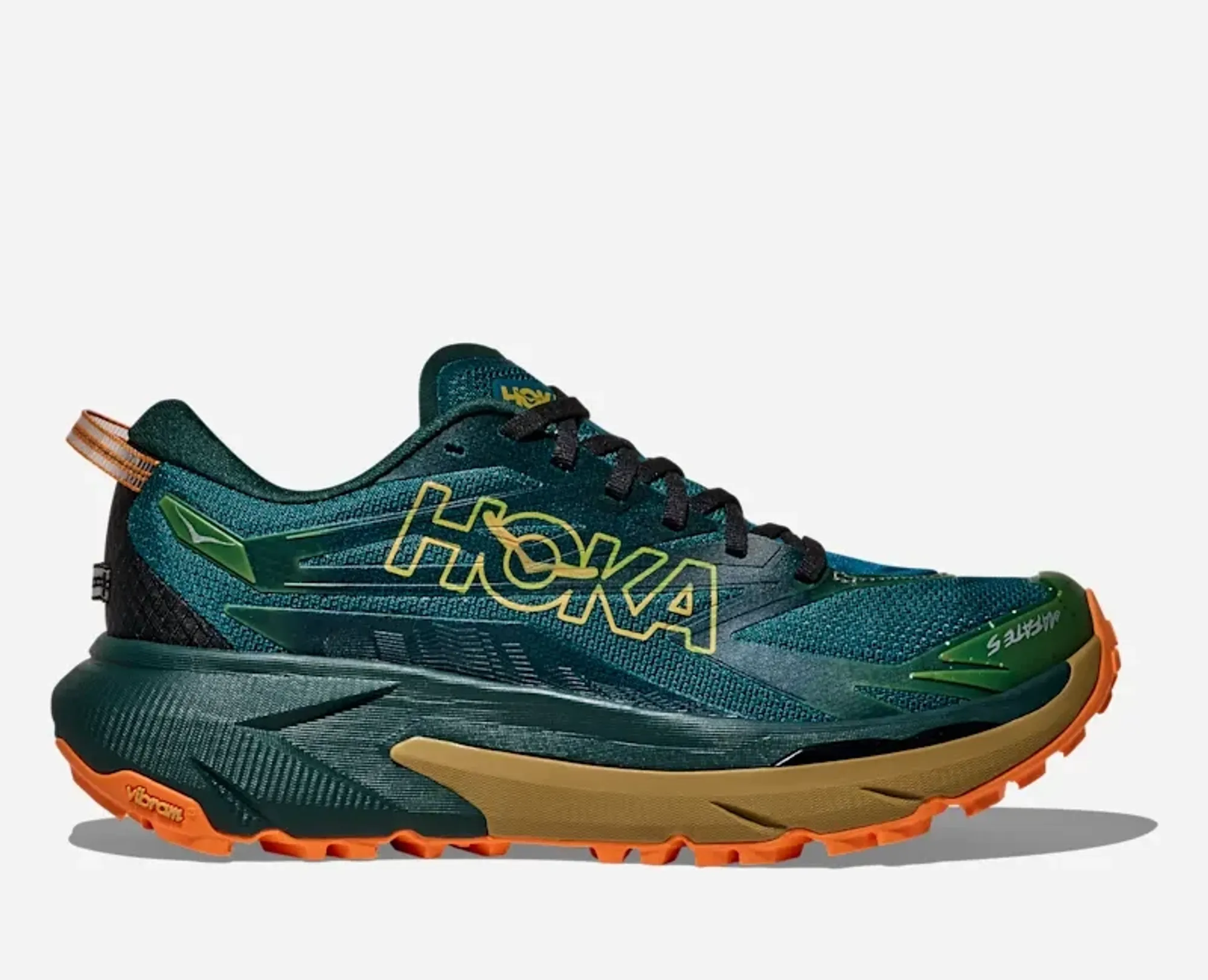 Hoka Men's Mafate 5 Trail Shoes In Tidal Wave/Mustard Seed
