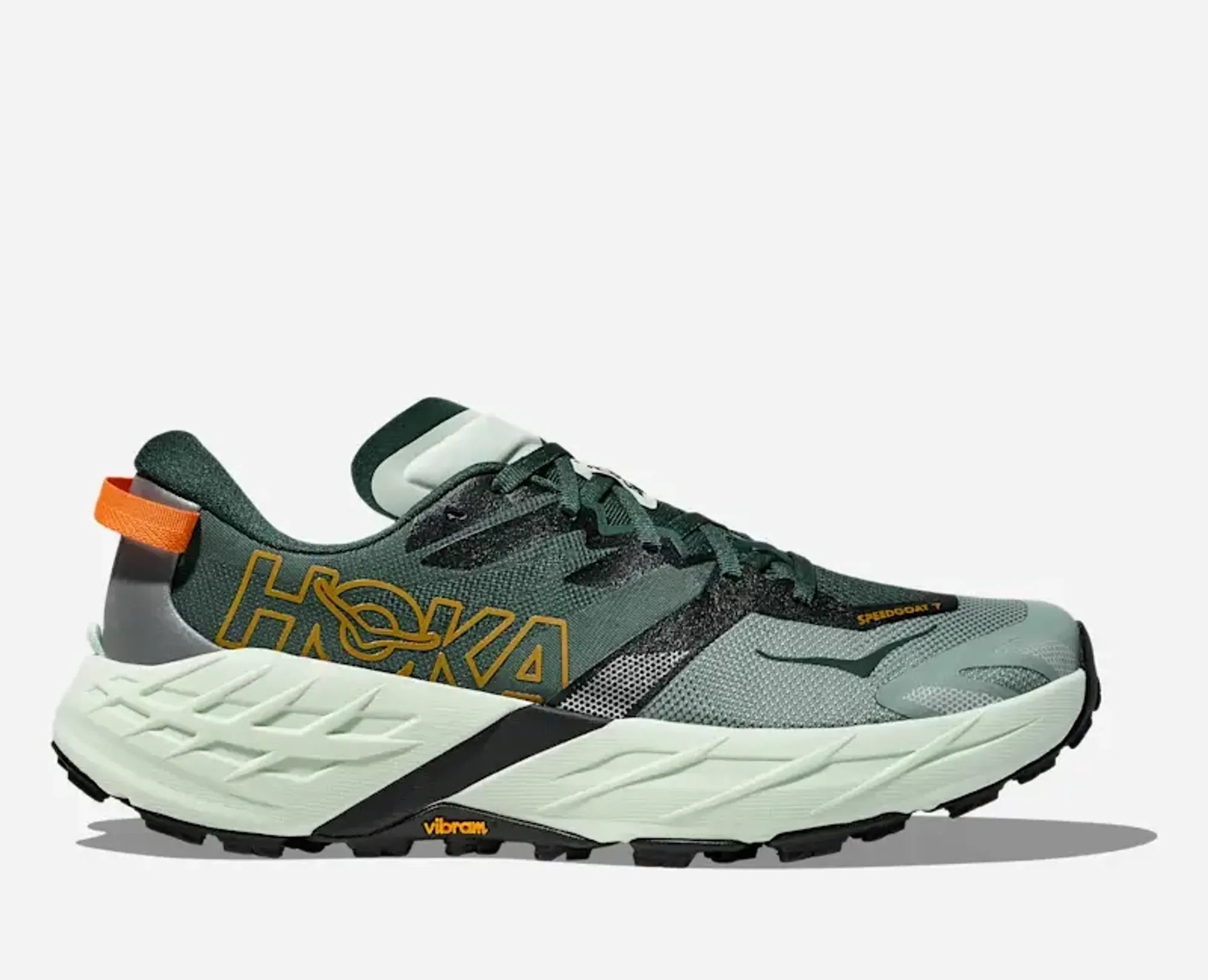 Hoka Men's Speedgoat 7 Trail Shoes In Bay Leaf/Sea Glass