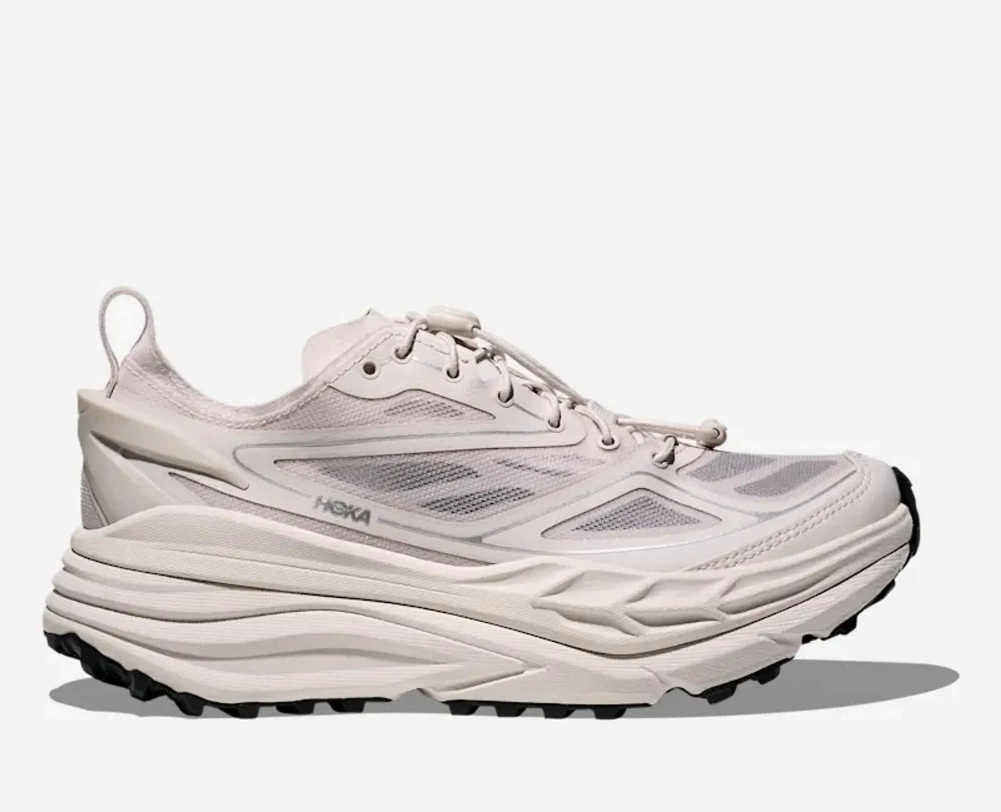 Hoka Stinson One7 Trail Shoes In Grout/Silver