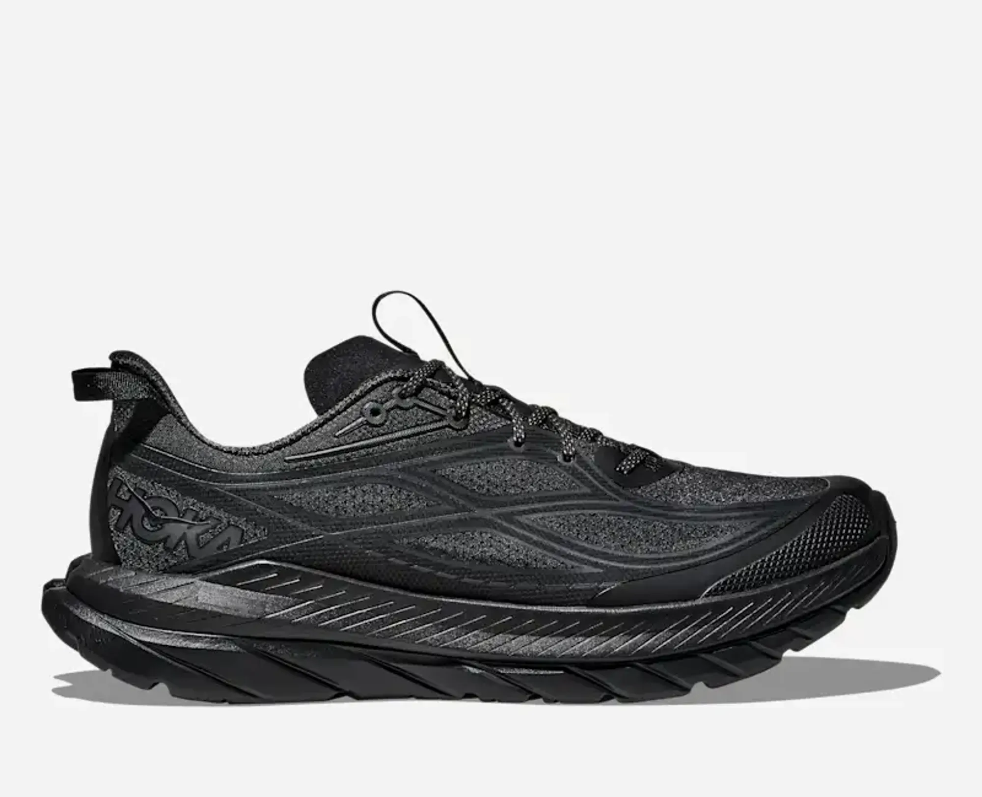 Hoka Men's Mach Remastered Lifestyle Shoes In Obsidian/Obsidian