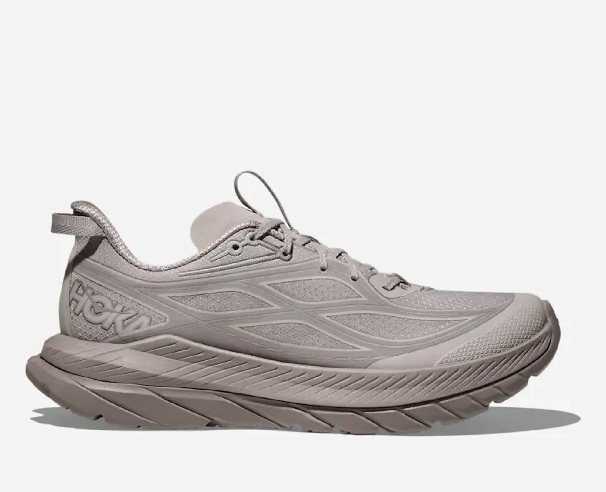 Hoka Women's Mach Remastered Lifestyle Shoes In Putty/Cement
