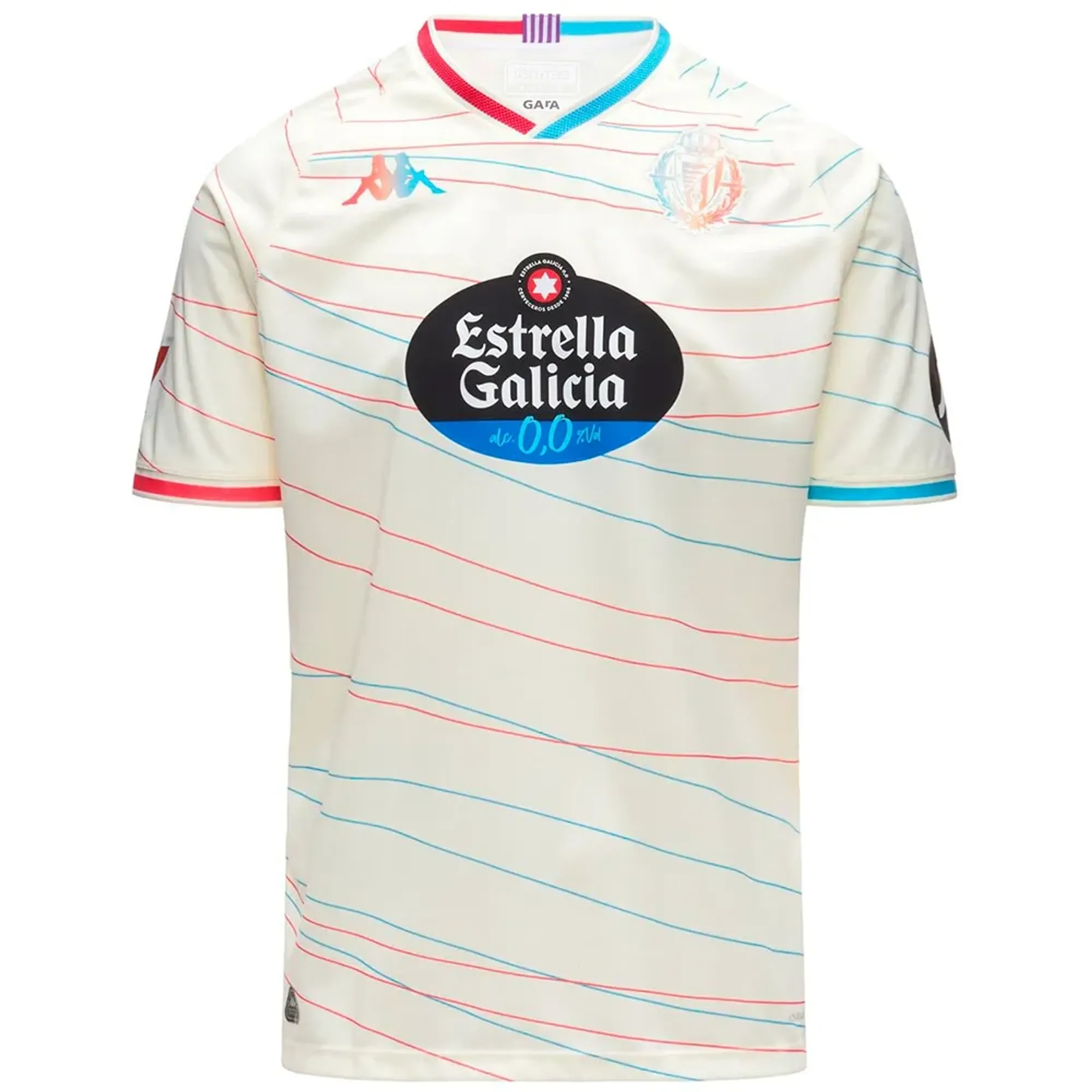 Kappa Real Valladolid 24/25 Kombat Away Junior Short Sleeve T-shirt
