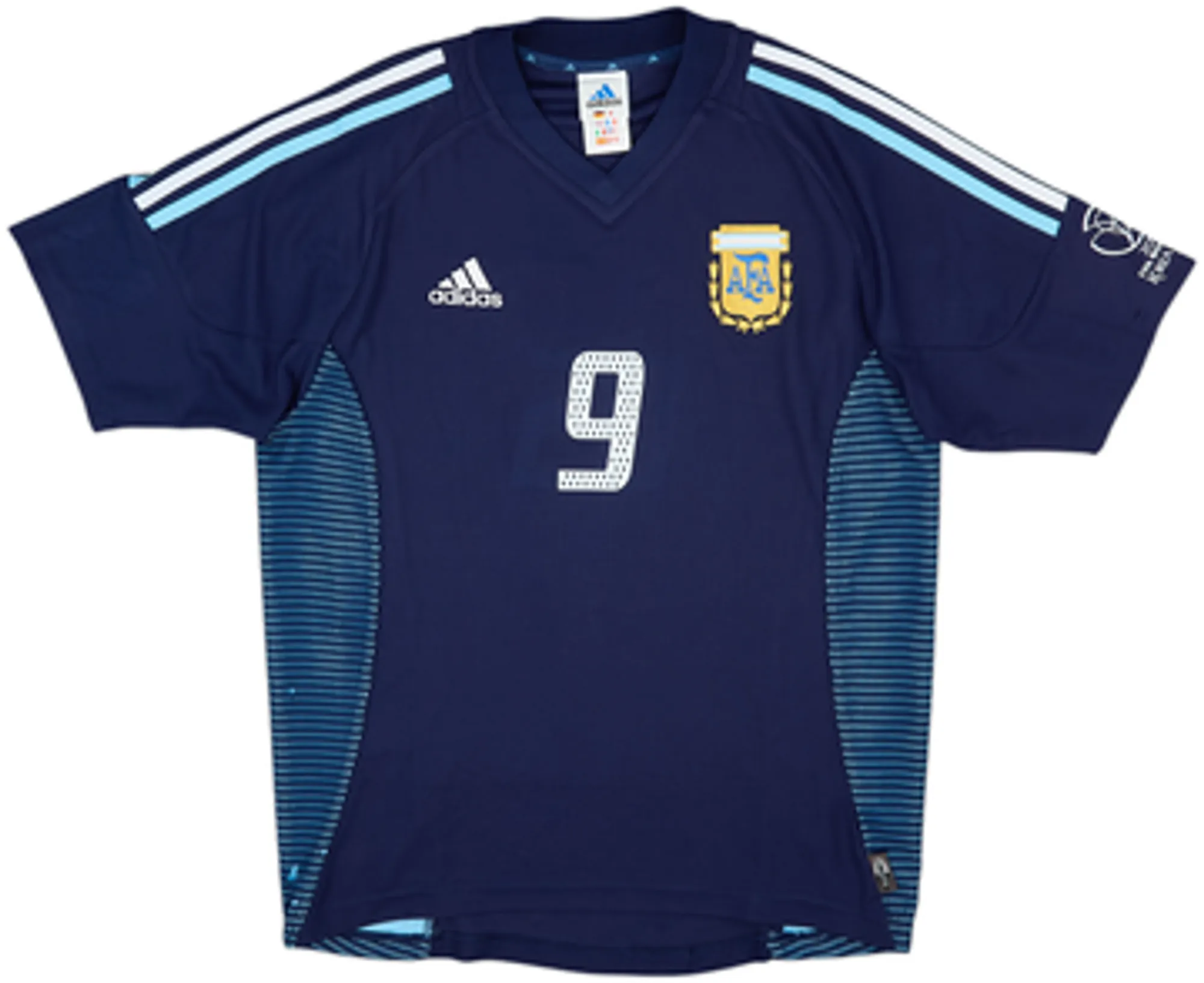 2002-04 Argentina Away Shirt Batistuta #9 - 7/10 - (S)