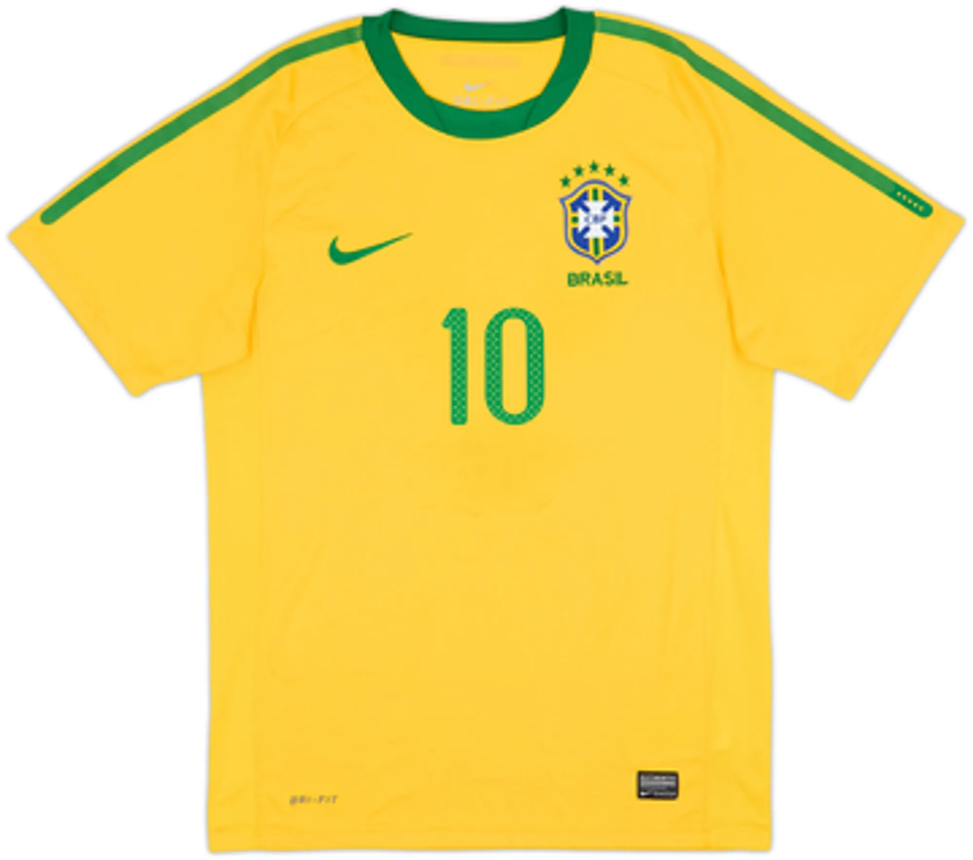 2010-11 Brazil Home Shirt Ronaldinho #10 - 5/10 - (S)