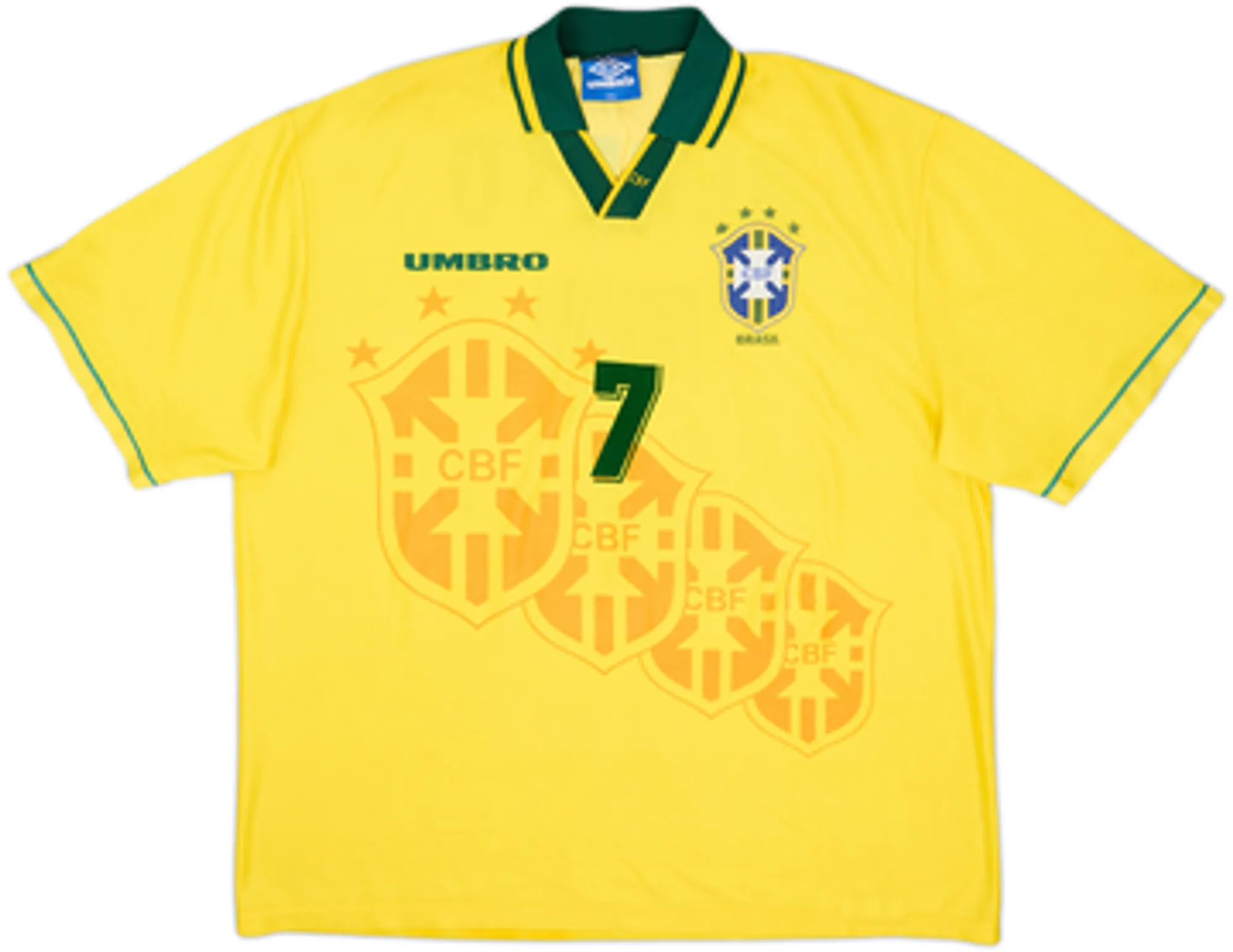 1994 Brazil Home Shirt Bebeto #7 - 9/10 - (XL)