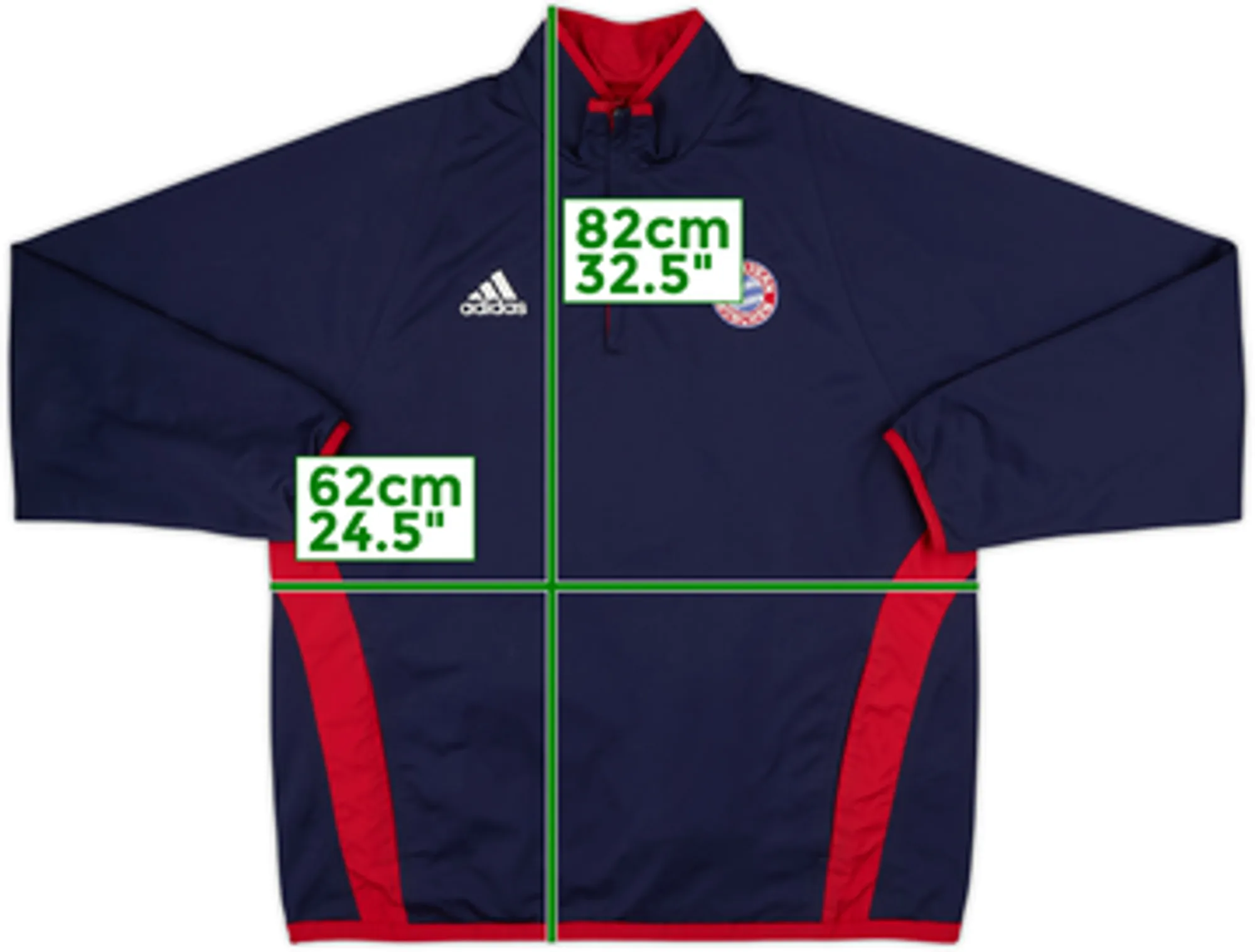2003-04 Bayern Munich adidas Reversible 1/4 Zip Drill Top - 6/10 - (L)