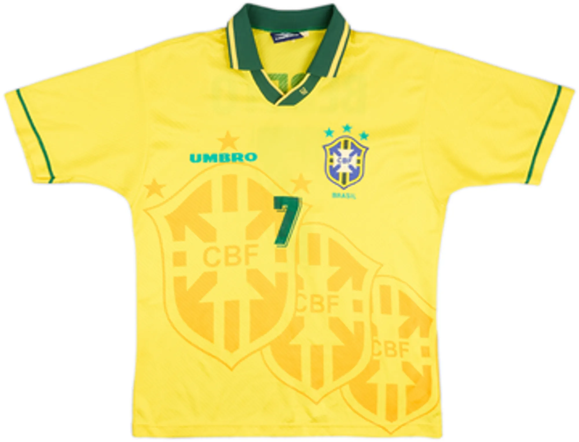 1994 Brazil Home Shirt Bebeto #7 - 7/10 - (L)