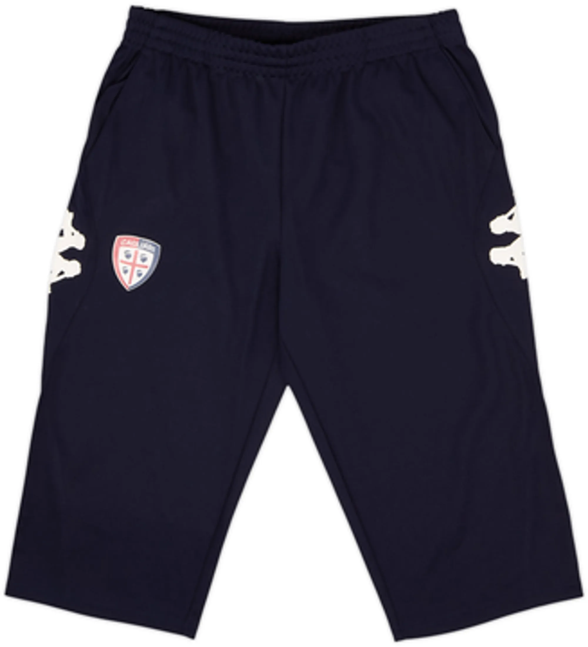 2019-20 Cagliari Kappa Long Training Shorts - 8/10 - (L)