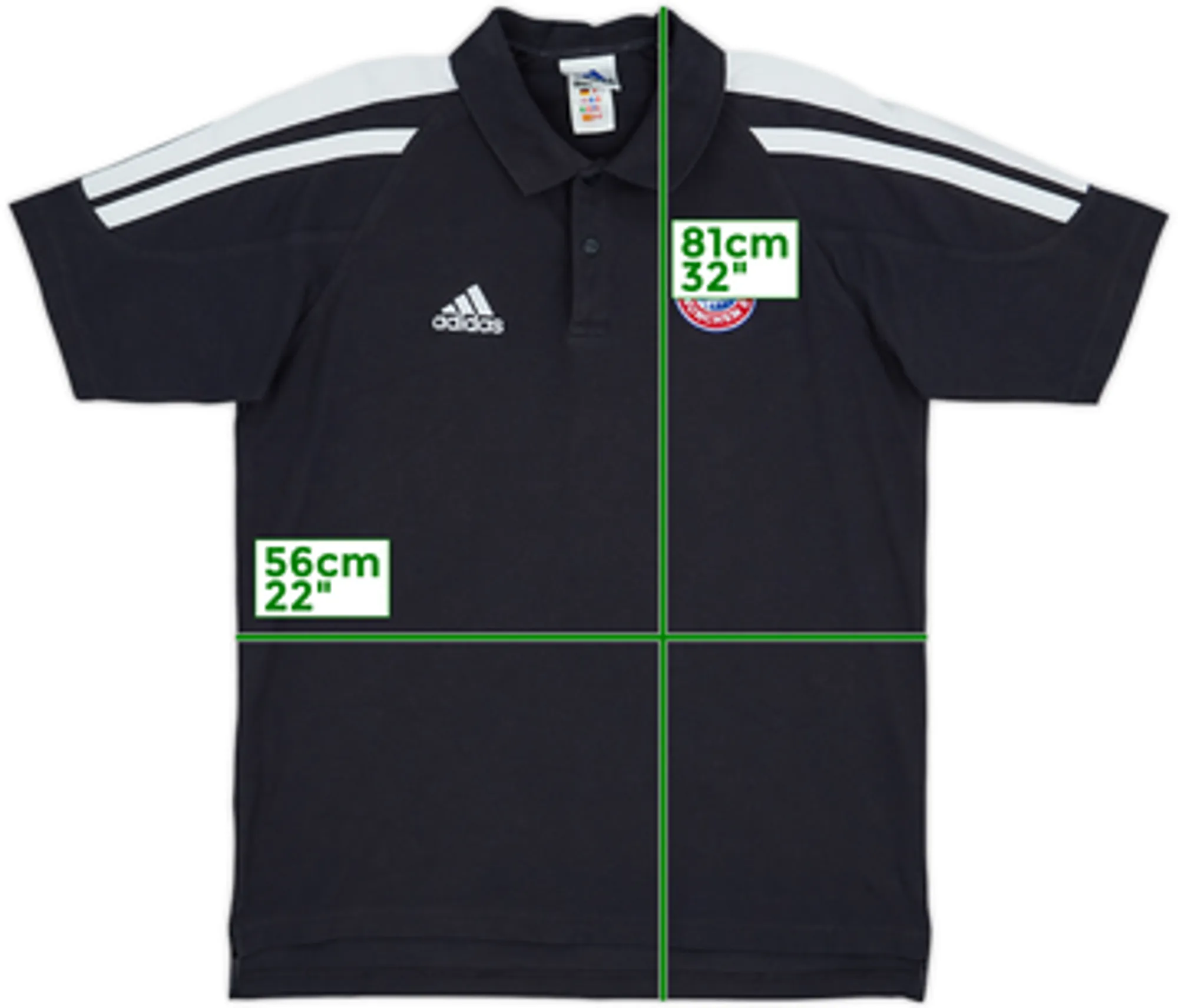 2001-02 Bayern Munich adidas Polo Shirt - 8/10 - (L)