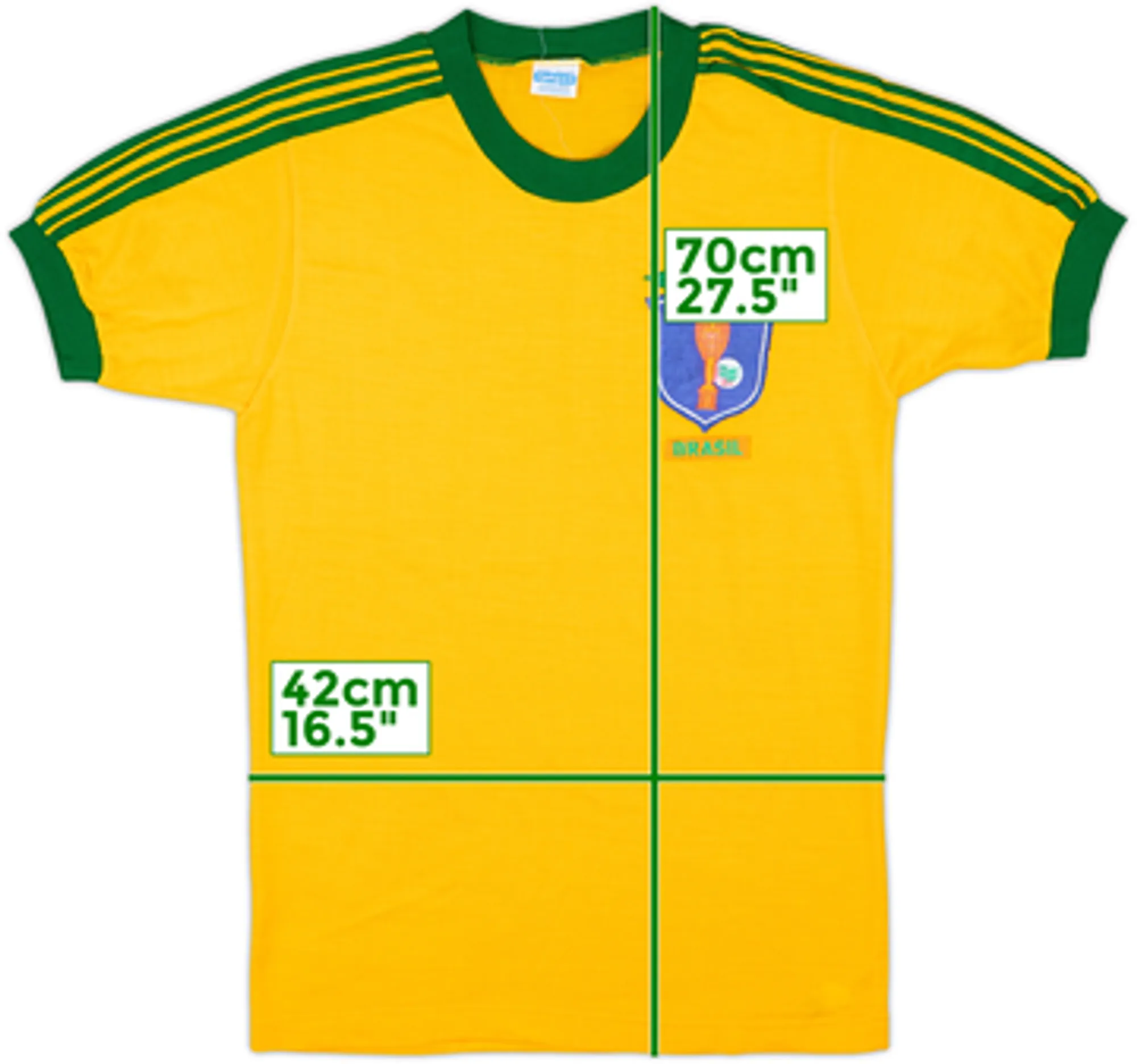 1982 Brazil Campea Fan Shirt - 9/10 - (Y)