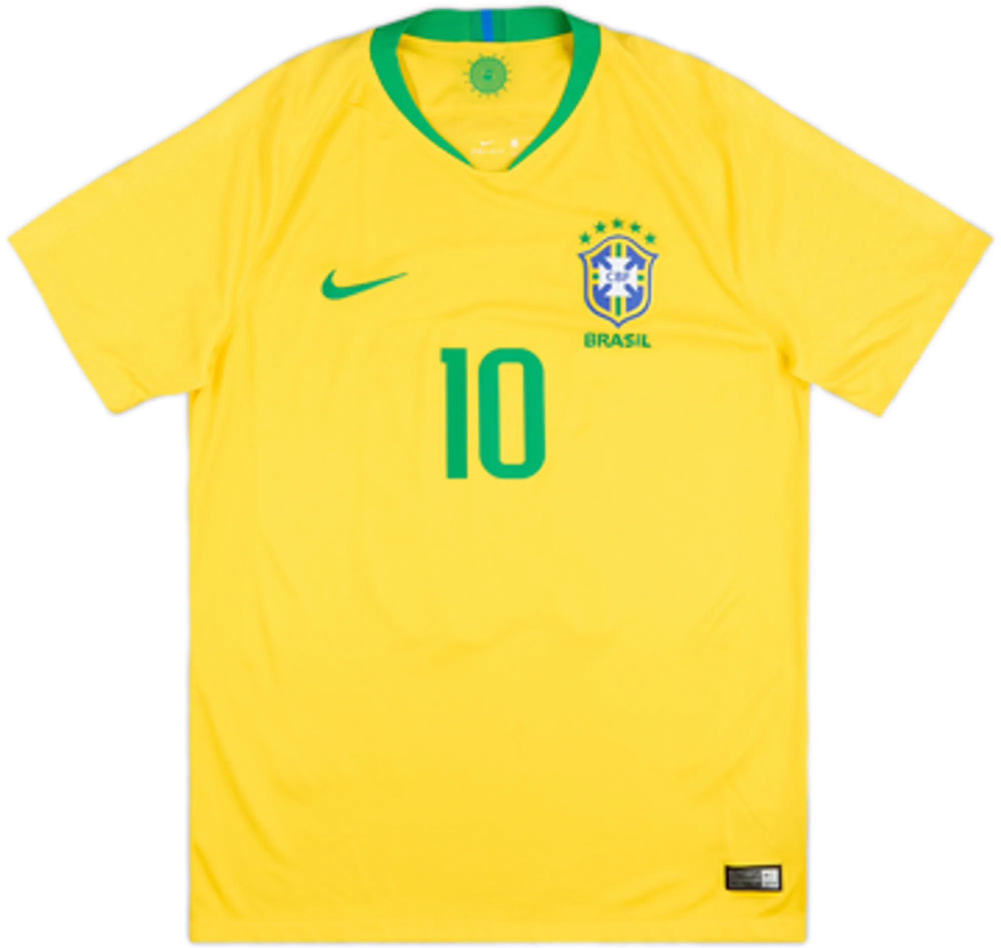 2018-19 Brazil Home Shirt Neymar #10 - 9/10 - (M)