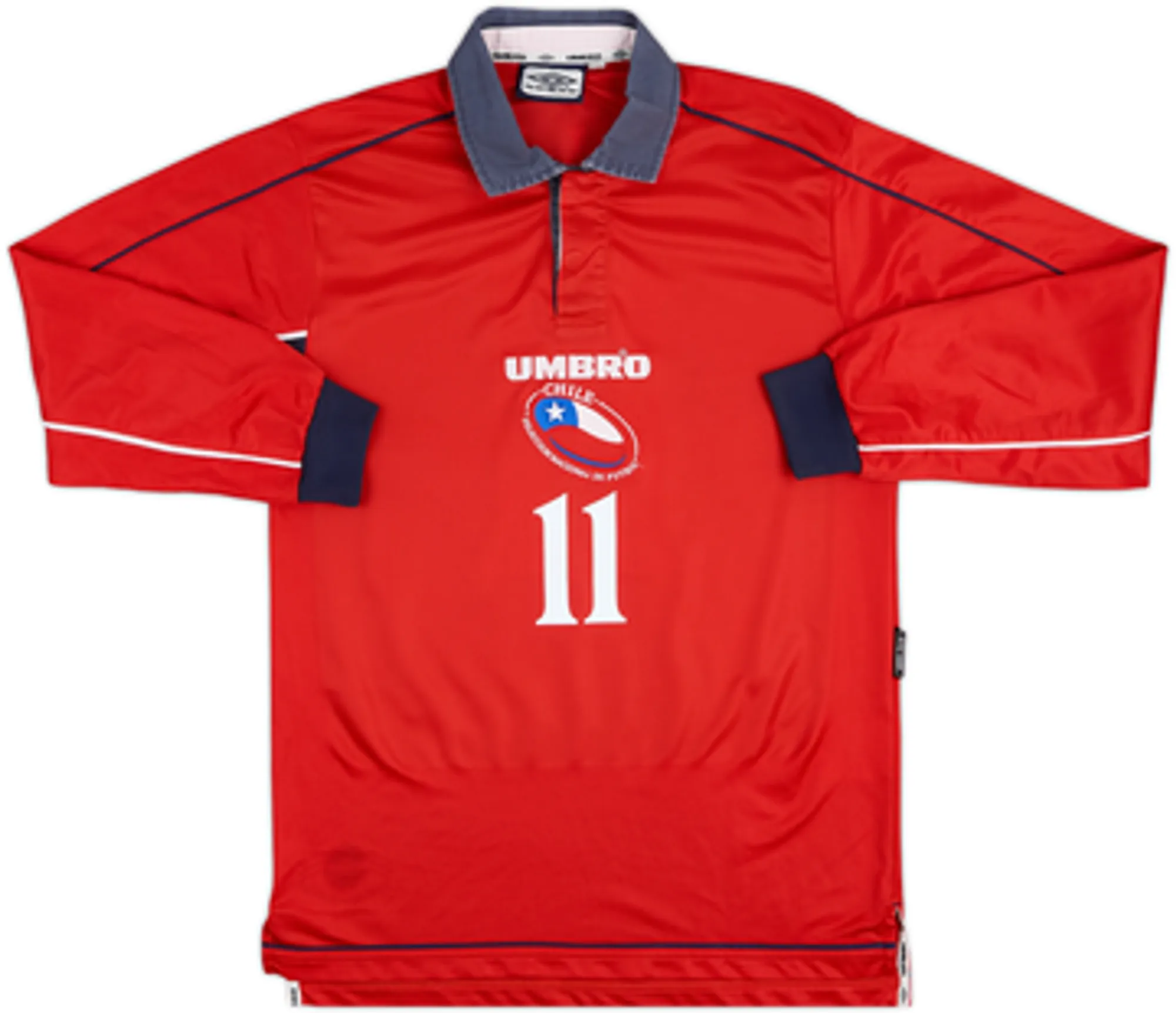 2000-01 Chile Home L/S Shirt Salas #11 - 7/10 - (S)