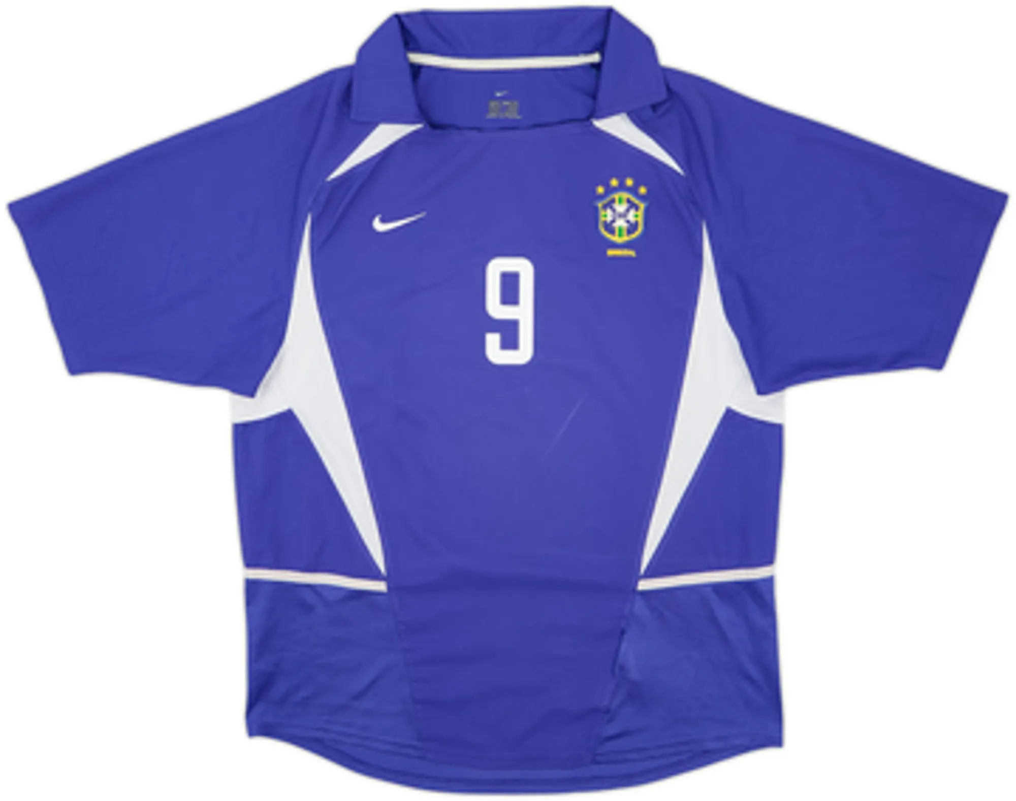 2002-04 Brazil Away Shirt Ronaldo #9 - 7/10 - (L)