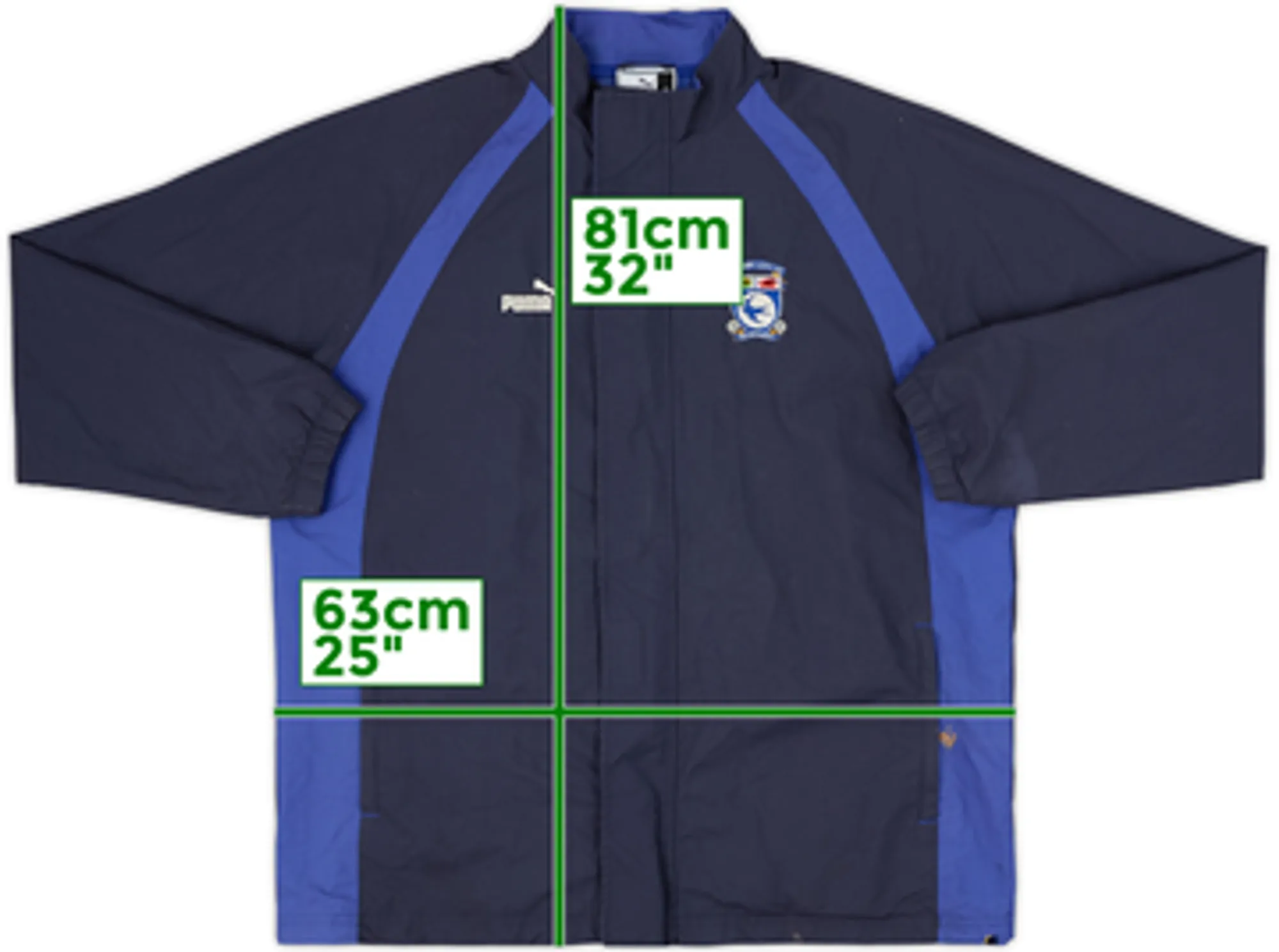 2003-04 Cardiff Puma Padded Bench Coat - 8/10 - (M)