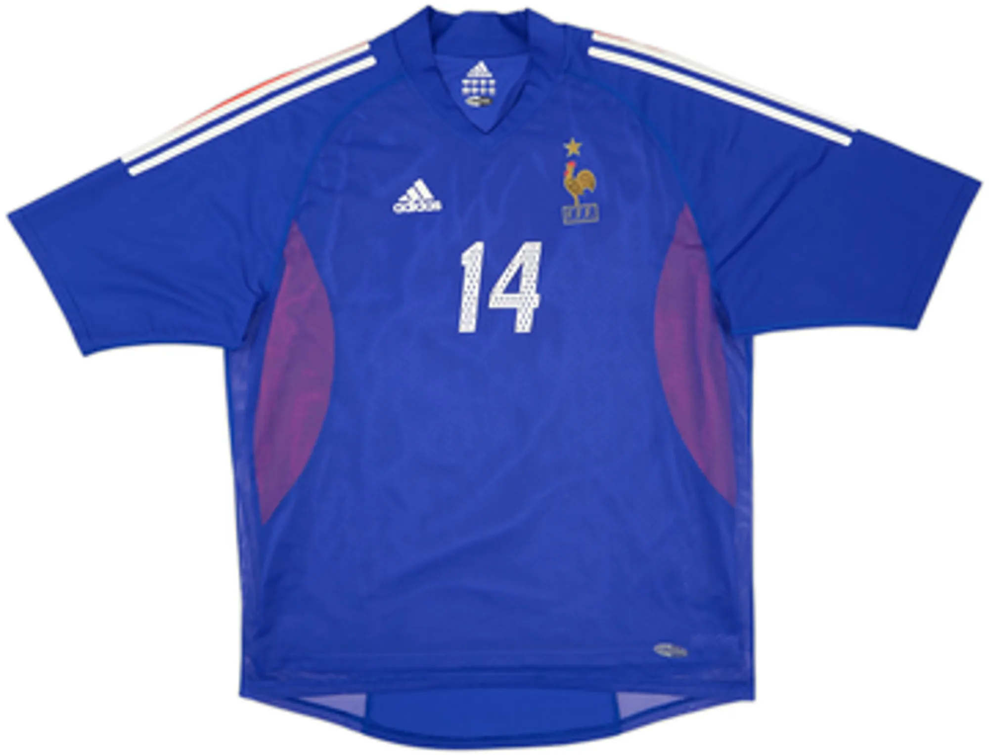 2002-04 France Home Shirt Henry #14 - 6/10 - (XL)