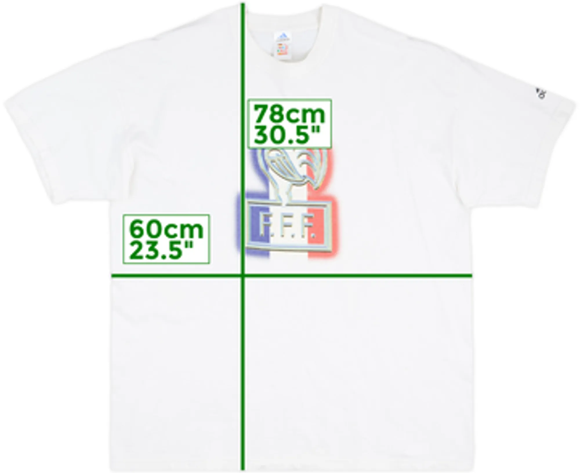1998-00 France adidas Graphic Tee - 7/10 - (S)
