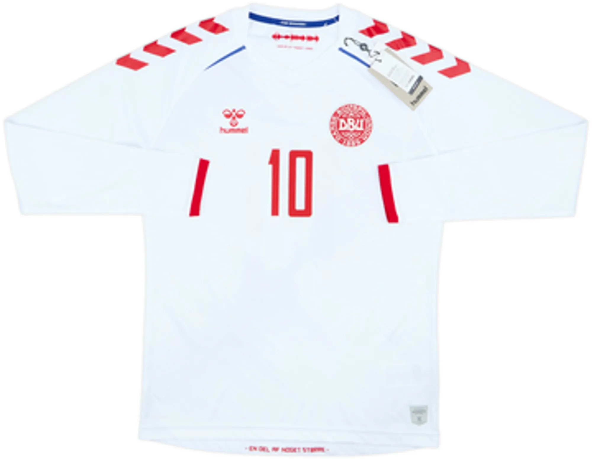 2020-21 Denmark Away L/S Shirt Eriksen #10 (M)