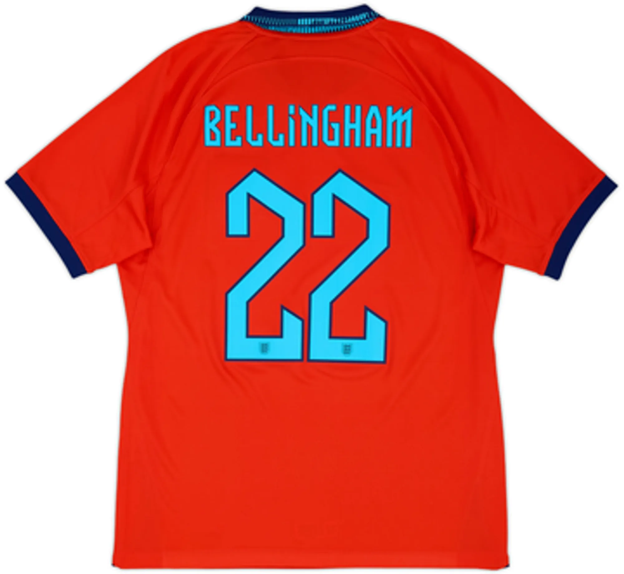 2022-23 England Away Shirt & Shorts Bellingham #22 - 10/10 - (M)