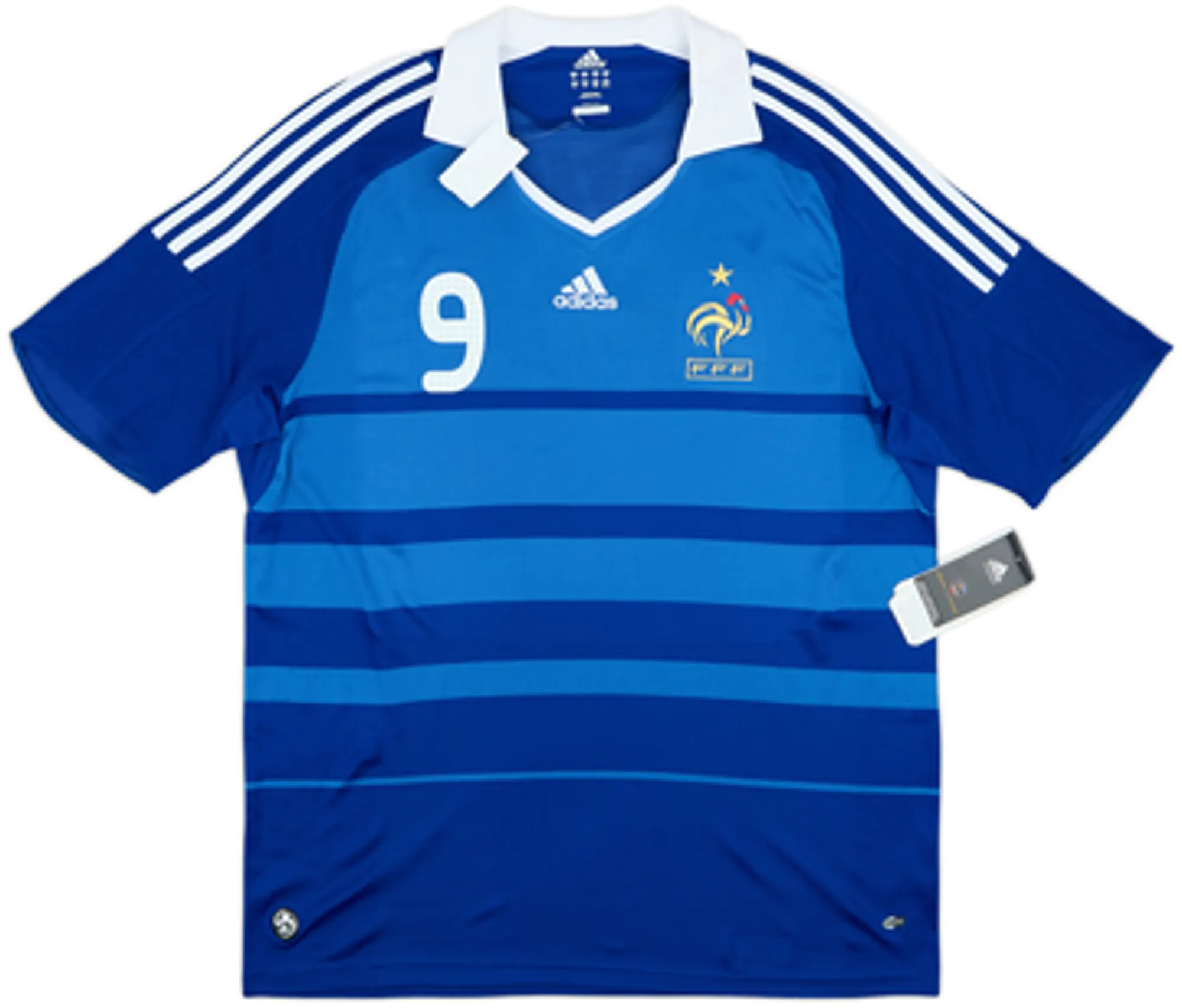 2008-09 France Home Shirt Benzema #9 (XL)