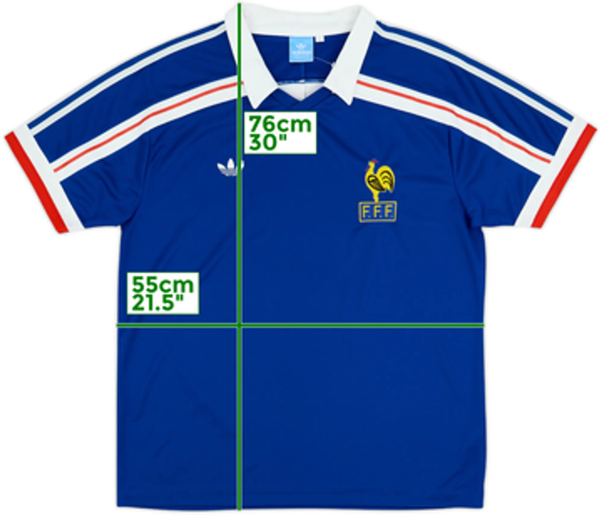 2010 France adidas Original 1986 Retro Shirt - 9/10 - (L)