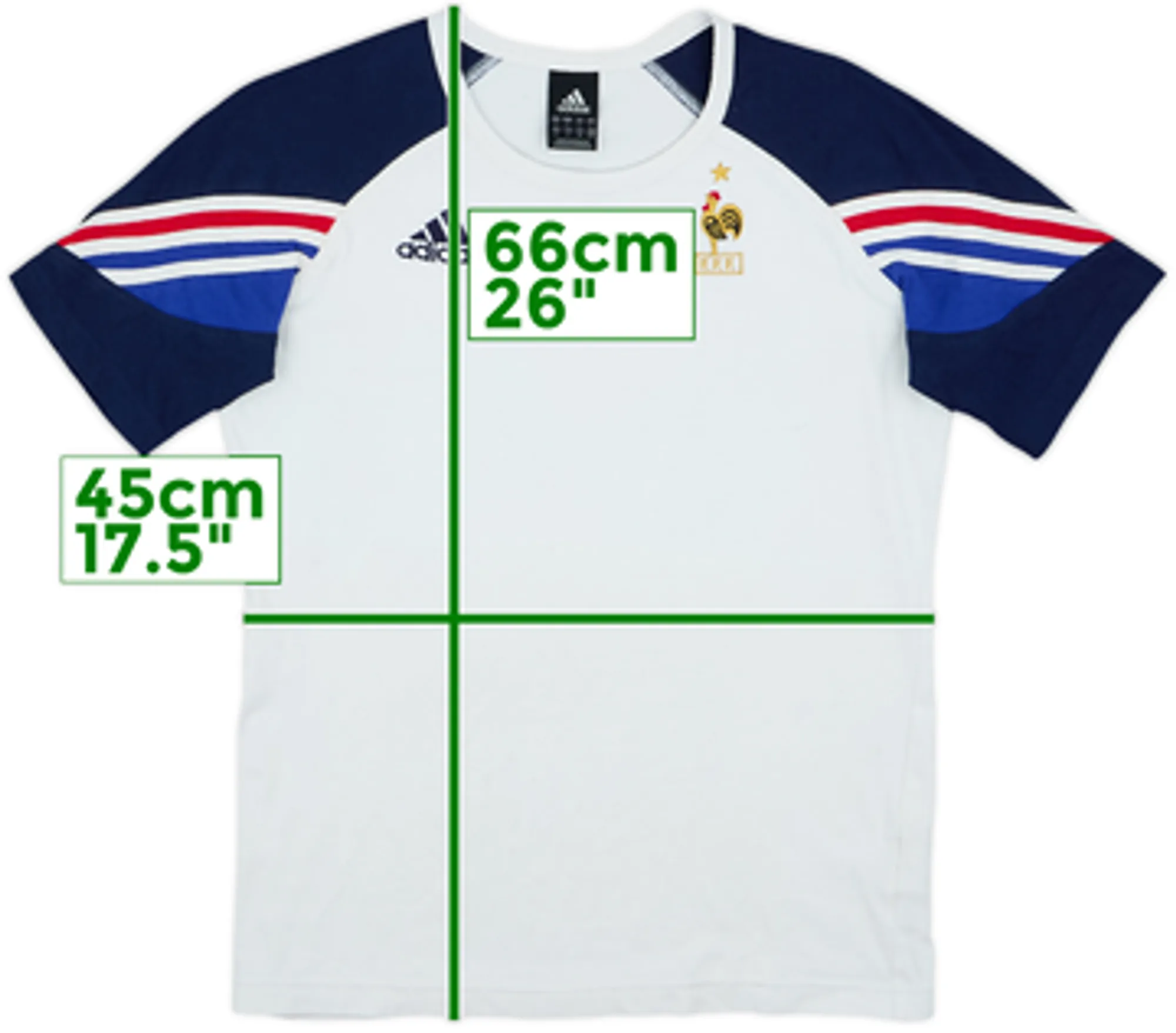 2005-06 France adidas Cotton Tee - 5/10 - (L/XL)